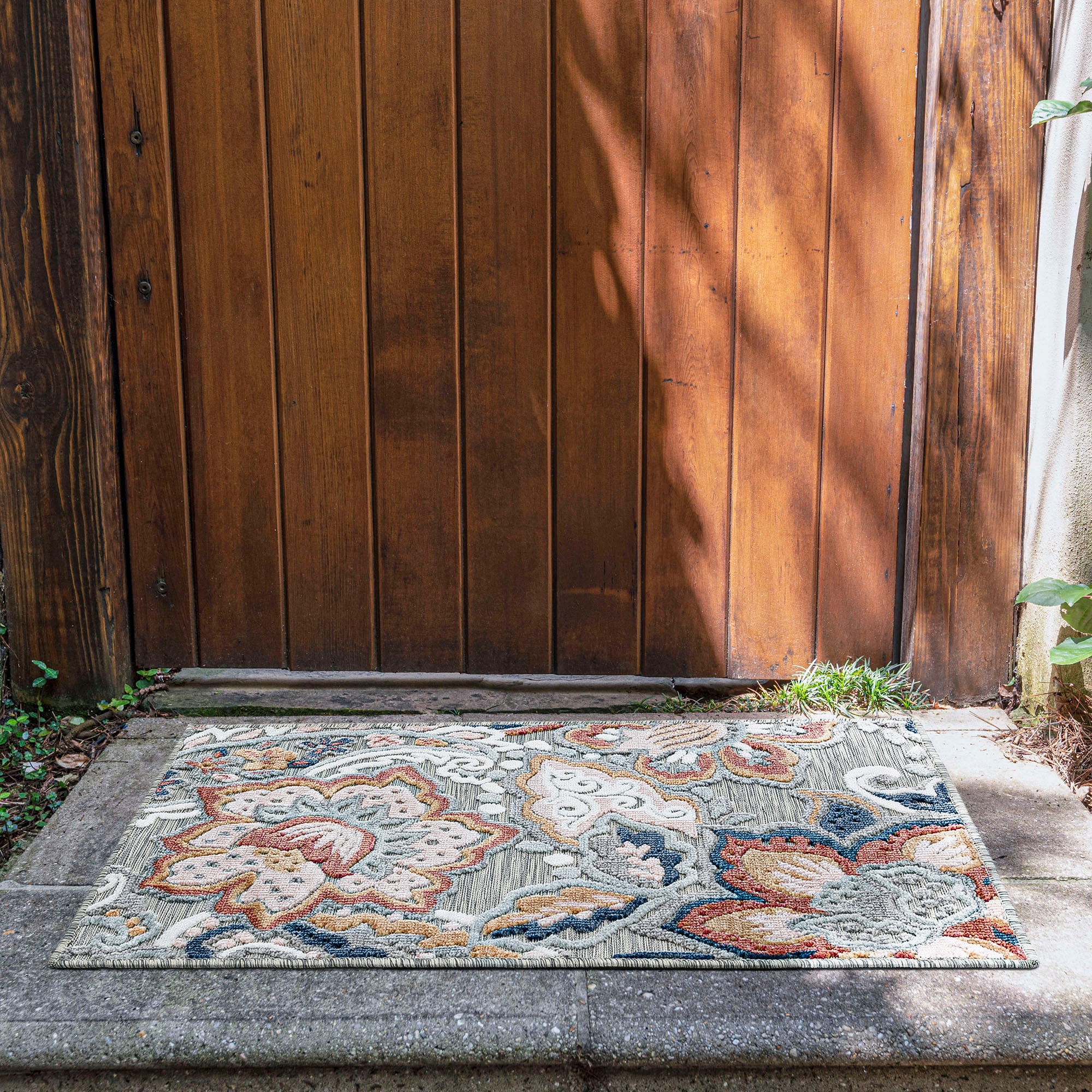 Tayse TRP1309 2X3 Tropic 2 x 3 (ft) Flatweave Polypropylene Gray Rectangular Indoor/Outdoor Throw rug