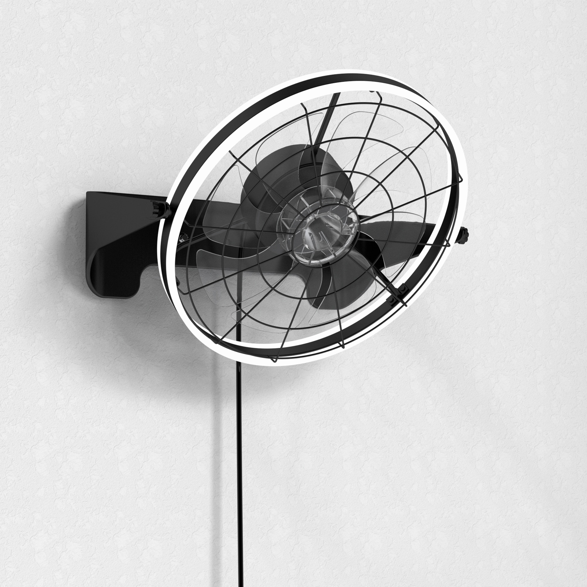 Oaks Decor DC2035OKEL Madrid 22.8-in Color-Changing Integrated LED Flush Mount Smart Black with Modern/contemporary Blades Fandelier Ceiling Fan With Light - Remote Included ( 8 -Blade )