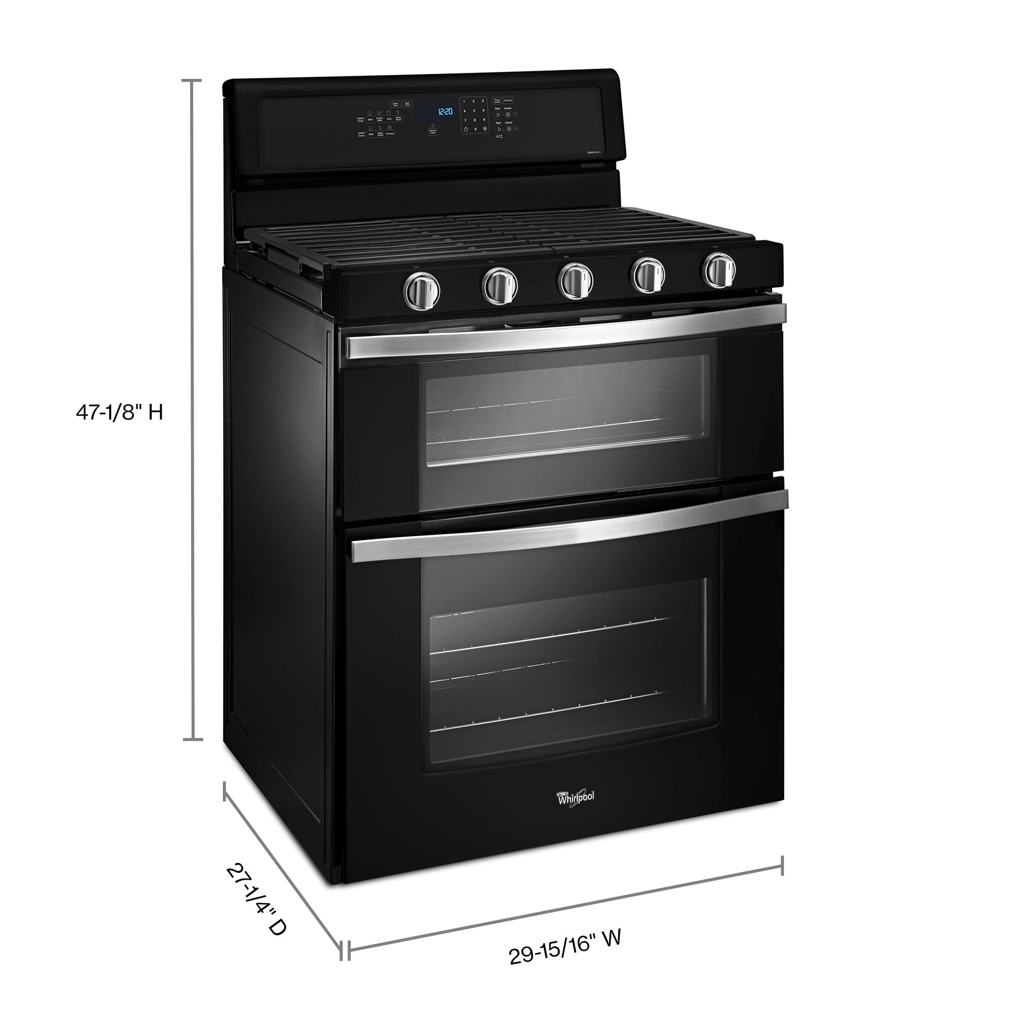 Whirlpool WGG745S0FE Double-Oven-Gas-Ranges - View #6