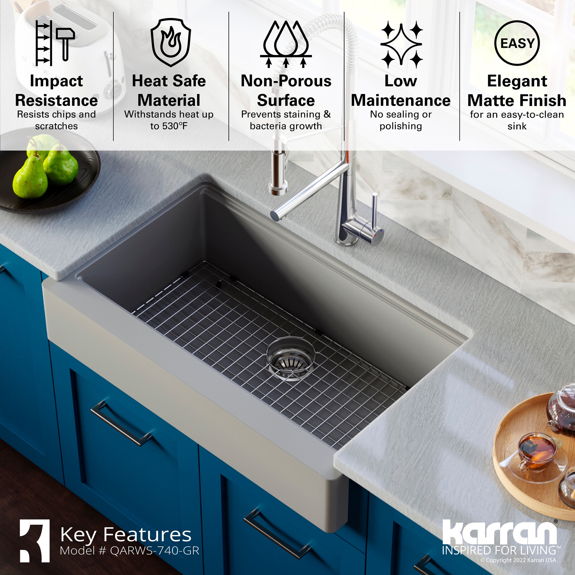 Karran QARWS-740-GR Kitchen-Sinks - View #5