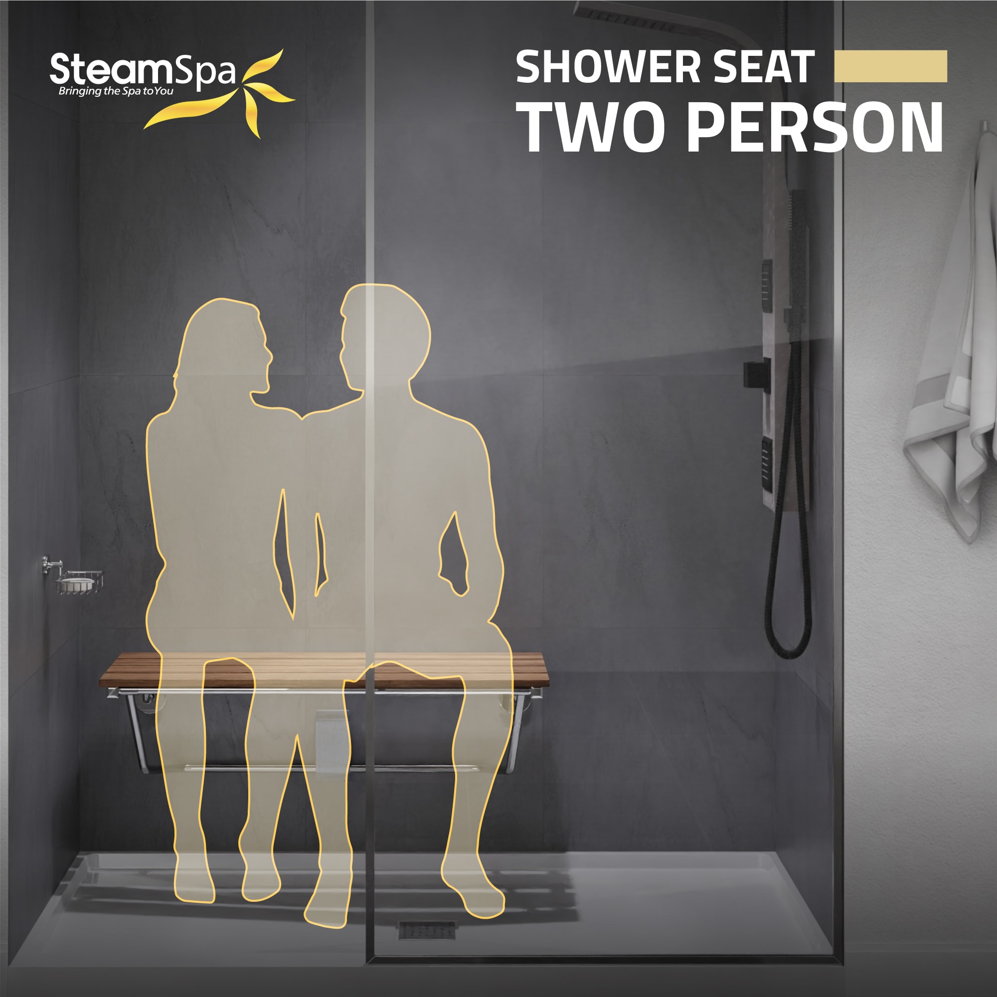 SteamSpa SSP-SS-D-CH Bath-Safety-Seats-Benches - View #6