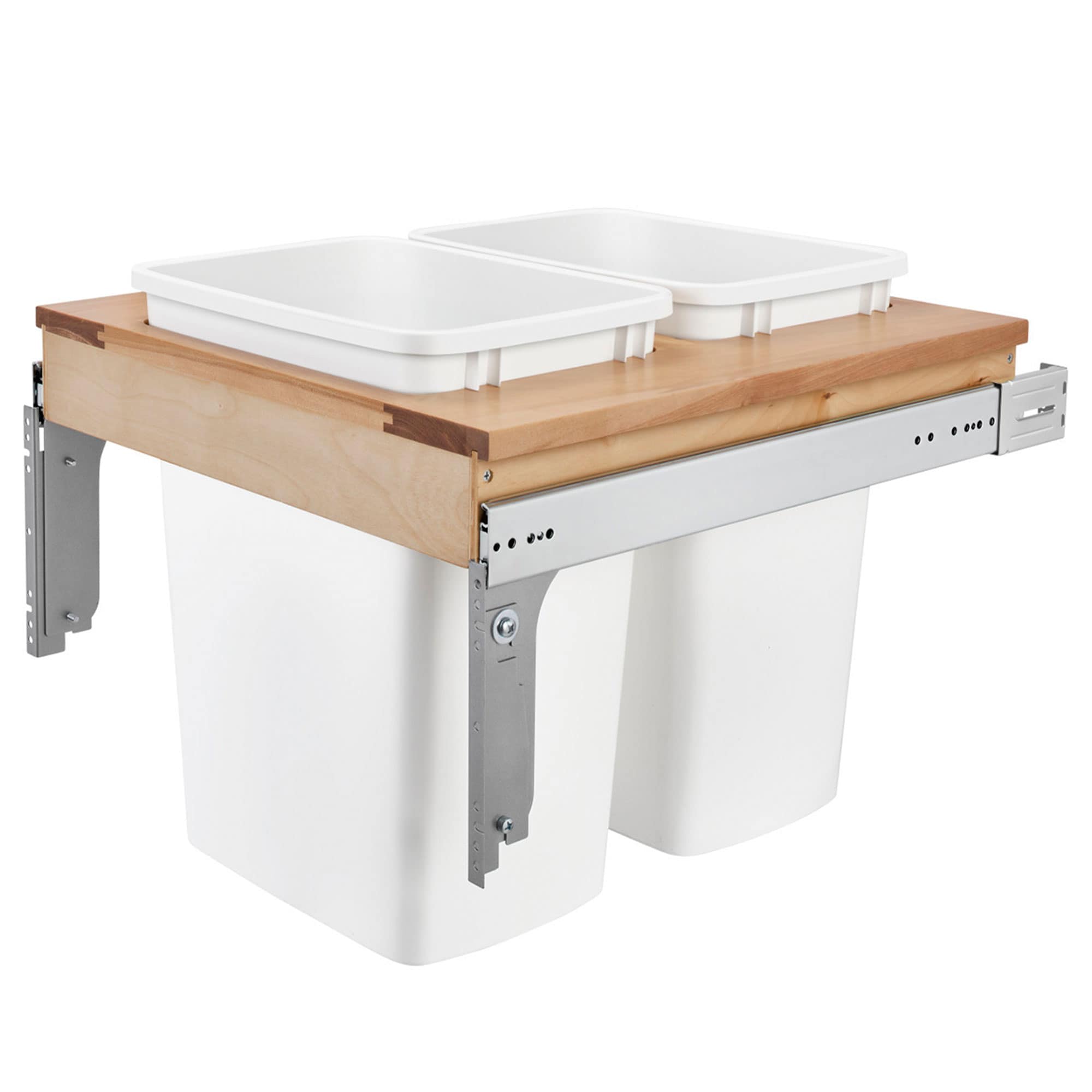 Rev-A-Shelf 239017 21-in x 23-in x 18-in 35-Quarts 2 Pull-out trash can