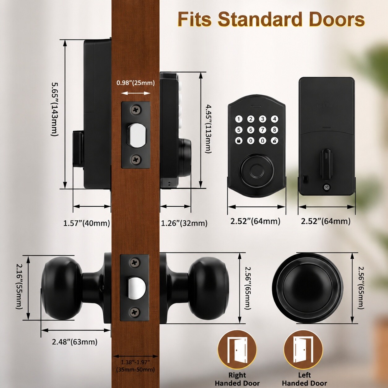 Adrinfly LAD0806D209 Door-Knobs - View #7