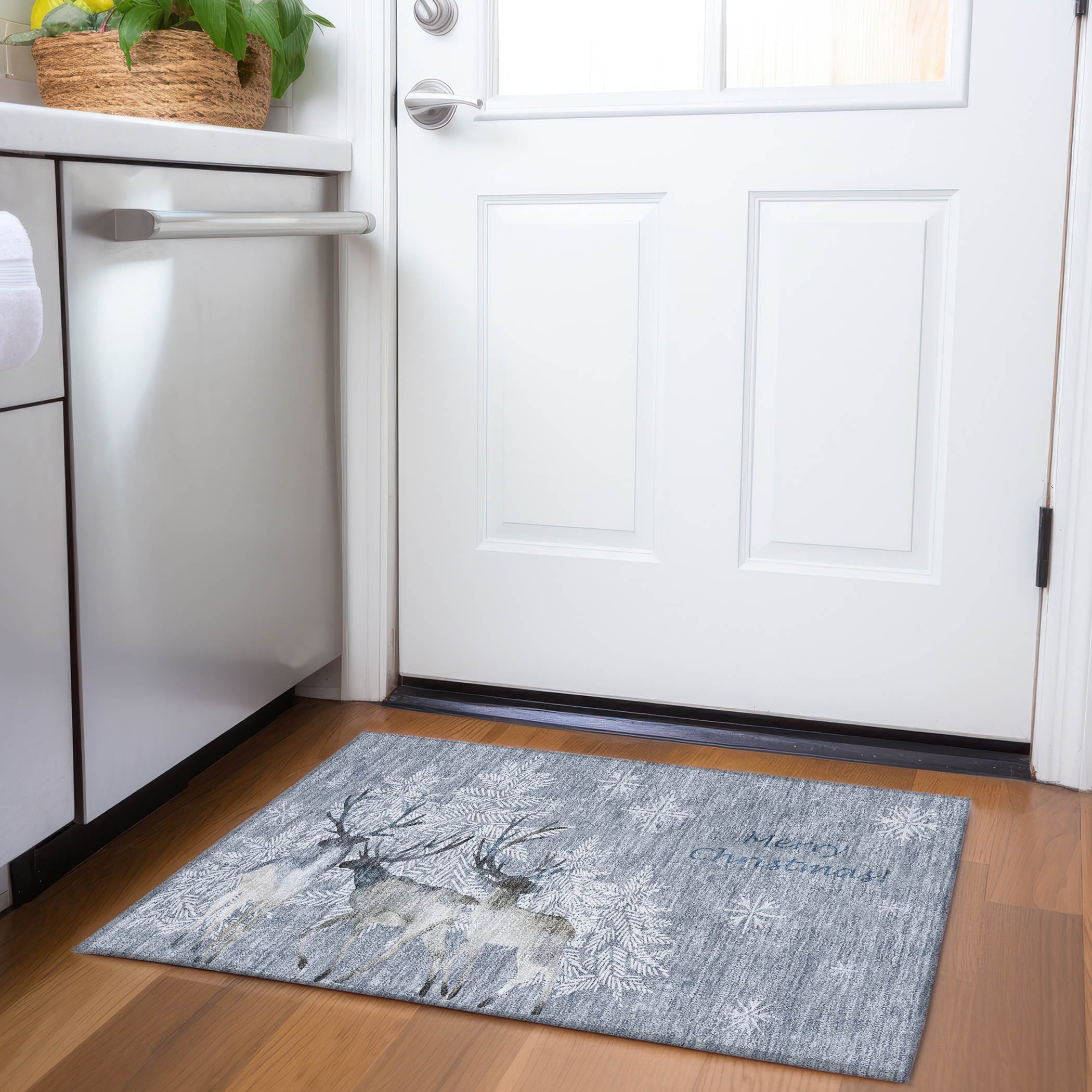 Addison Rugs AMF213AS20X30 Mayfield AMF213AS 2 x 3 (ft) Loomed Polyester Ash Rectangular Indoor Abstract Machine washable Area rug
