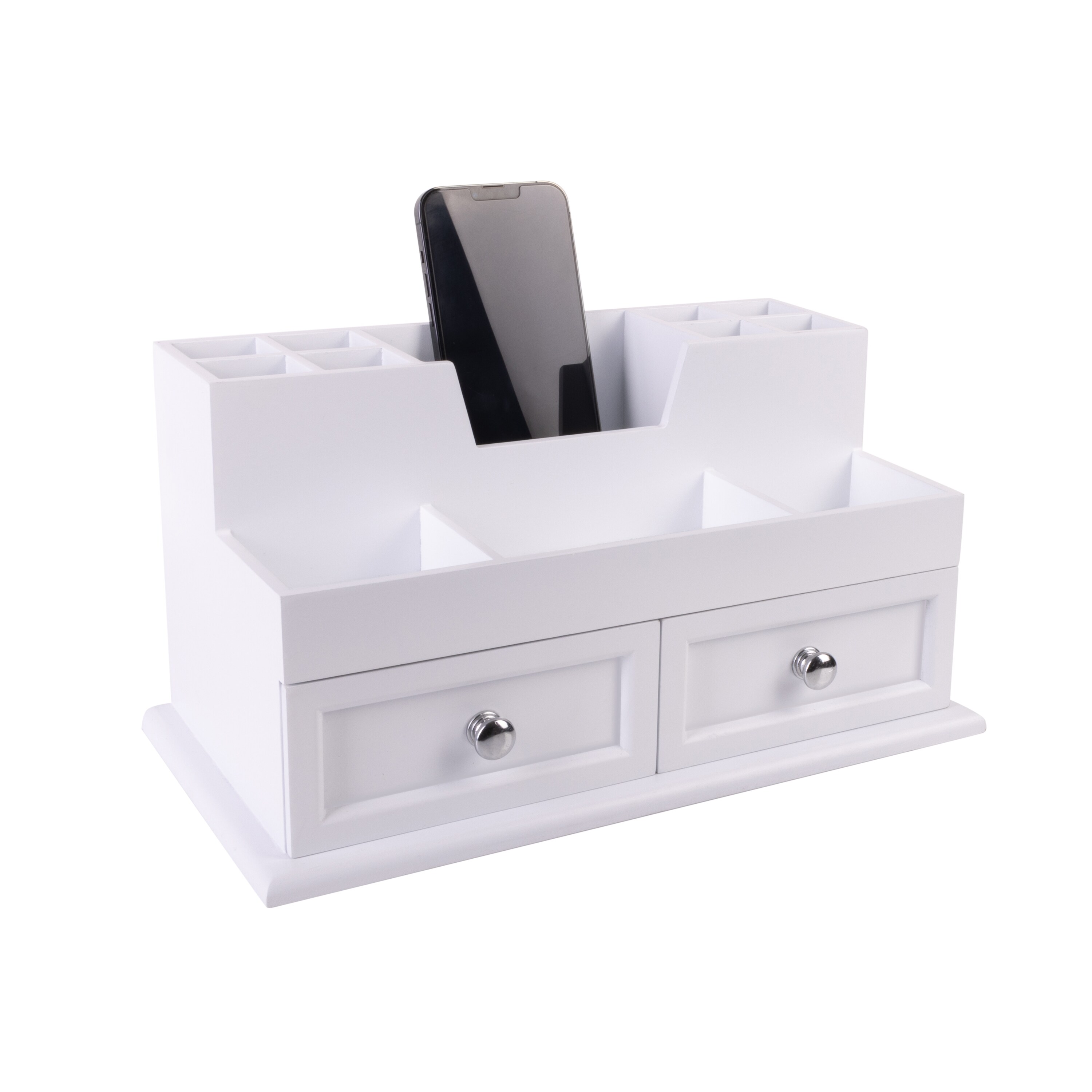 Simplify Mdf 3 Compartment Desktop Drawer Organizer, Pack of 1, White in  the Desktop Organizers department at