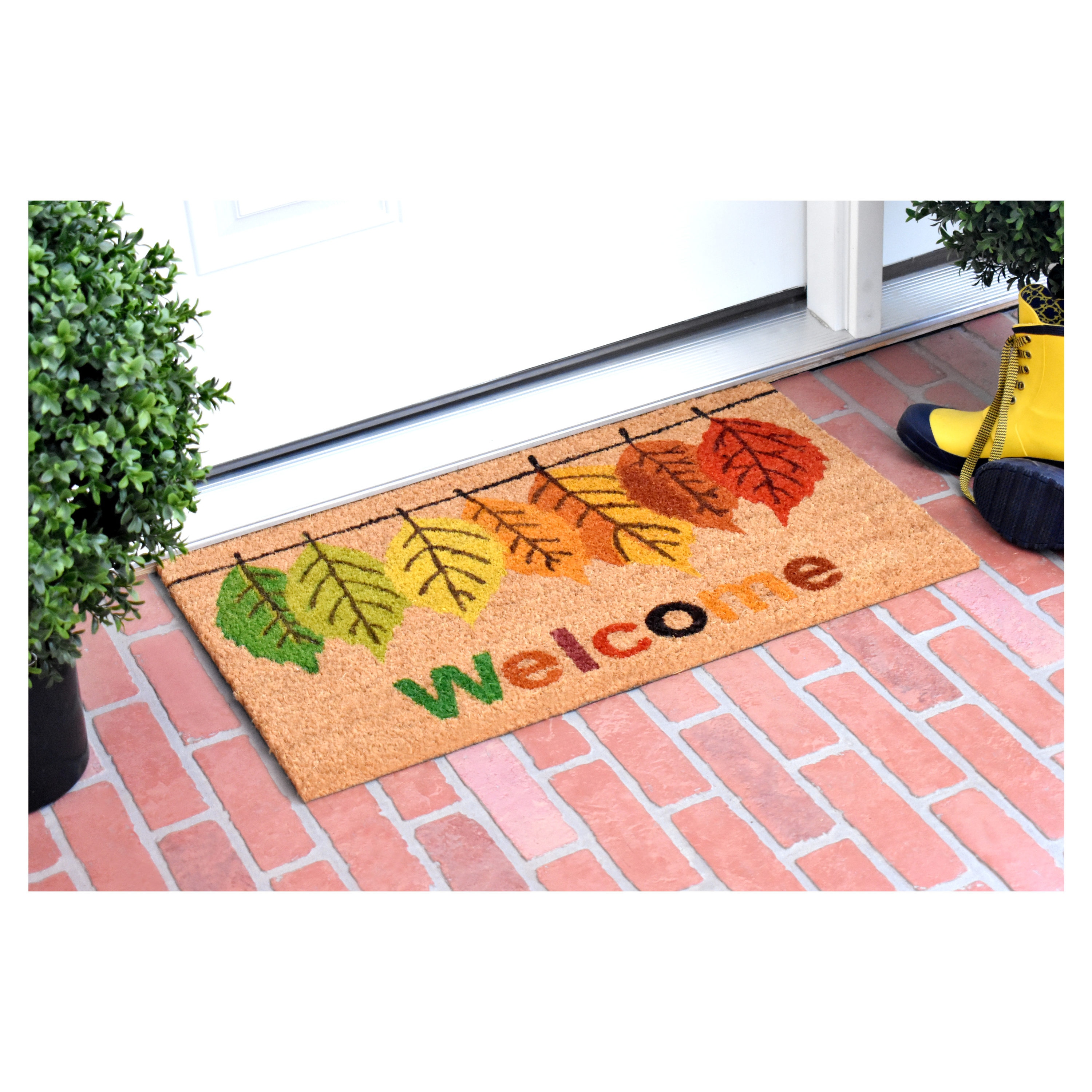 Calloway Mills Winter Wonderland 24 in. x 36 in. Coir Door Mat