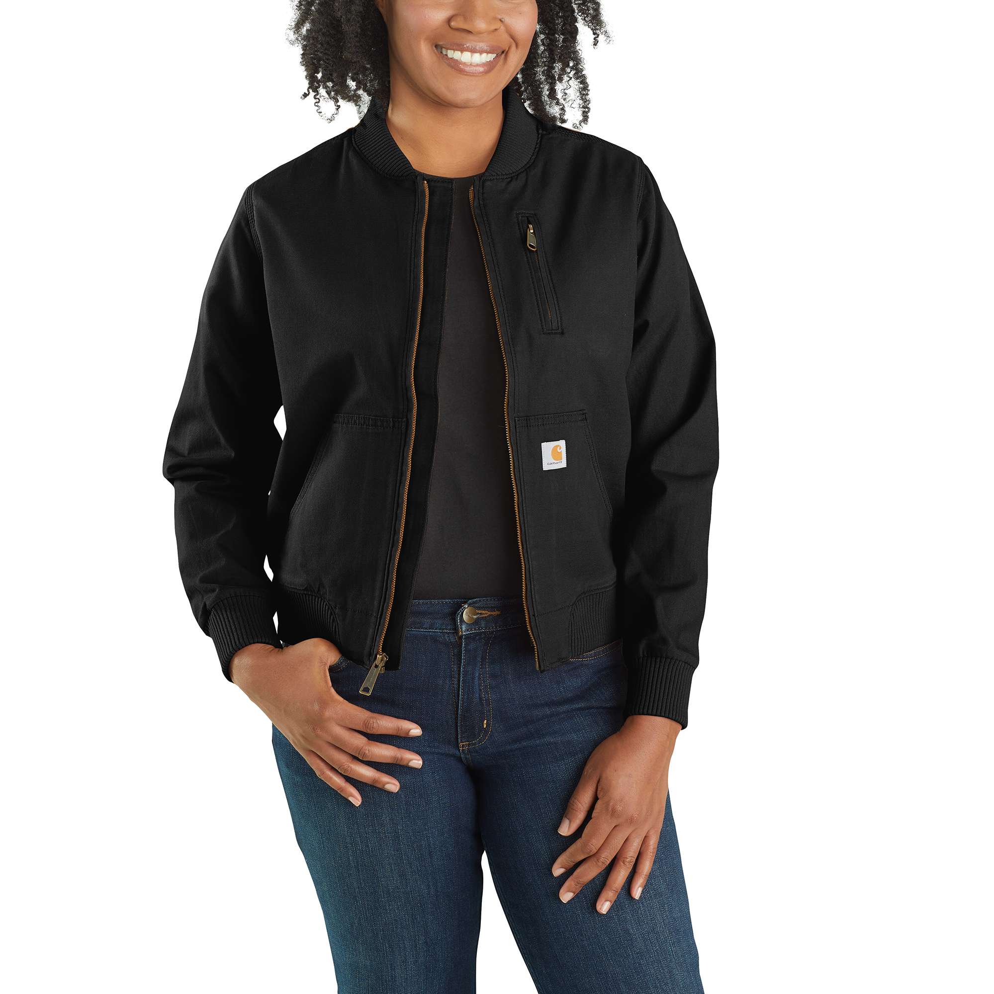 Carhartt Women's Black Canvas Work Jacket (Medium) in the Work Jackets &  Coats department at