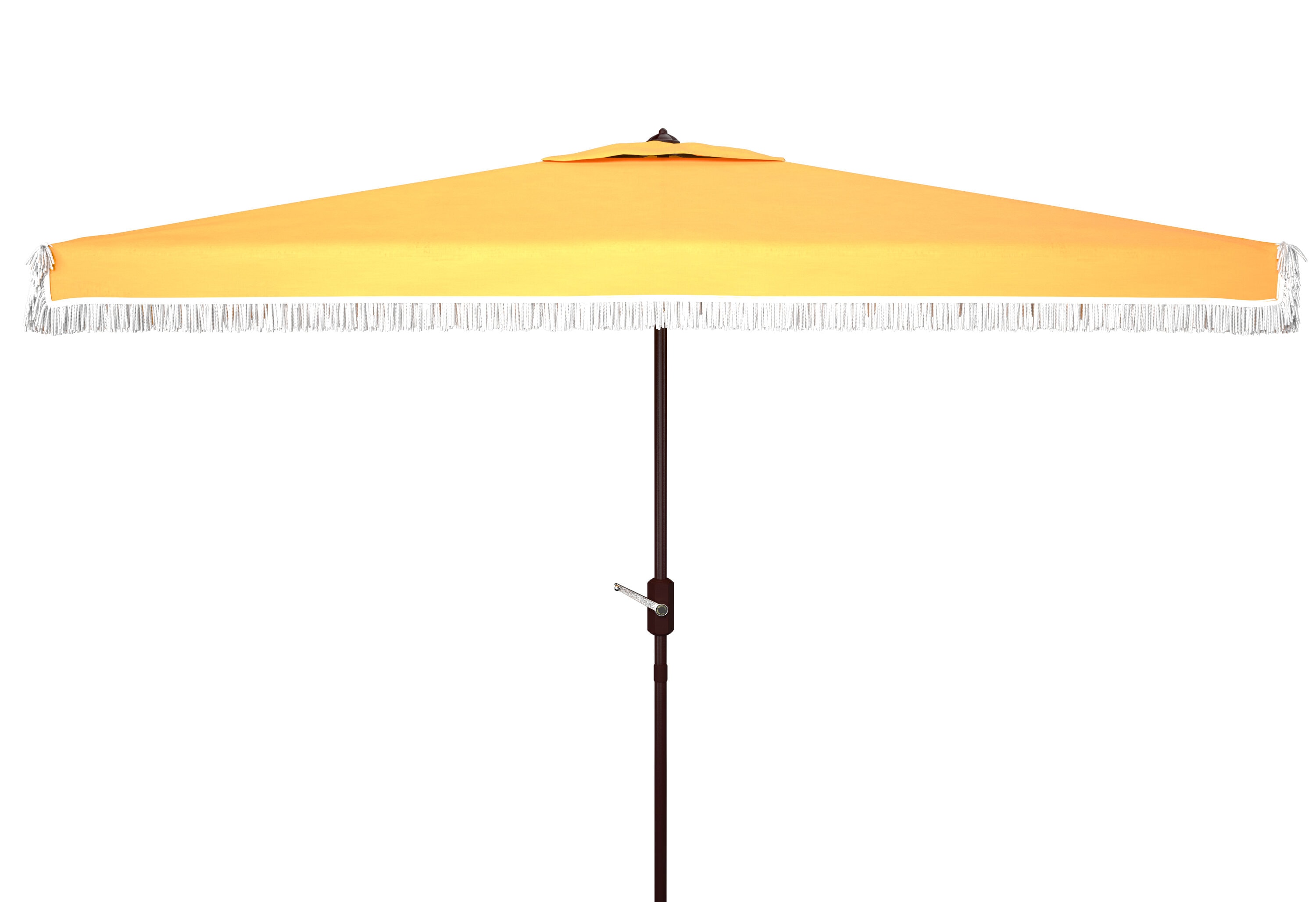 Safavieh PAT8308D 9.84-ft Aluminum Yellow Auto-tilt Market Patio Umbrella