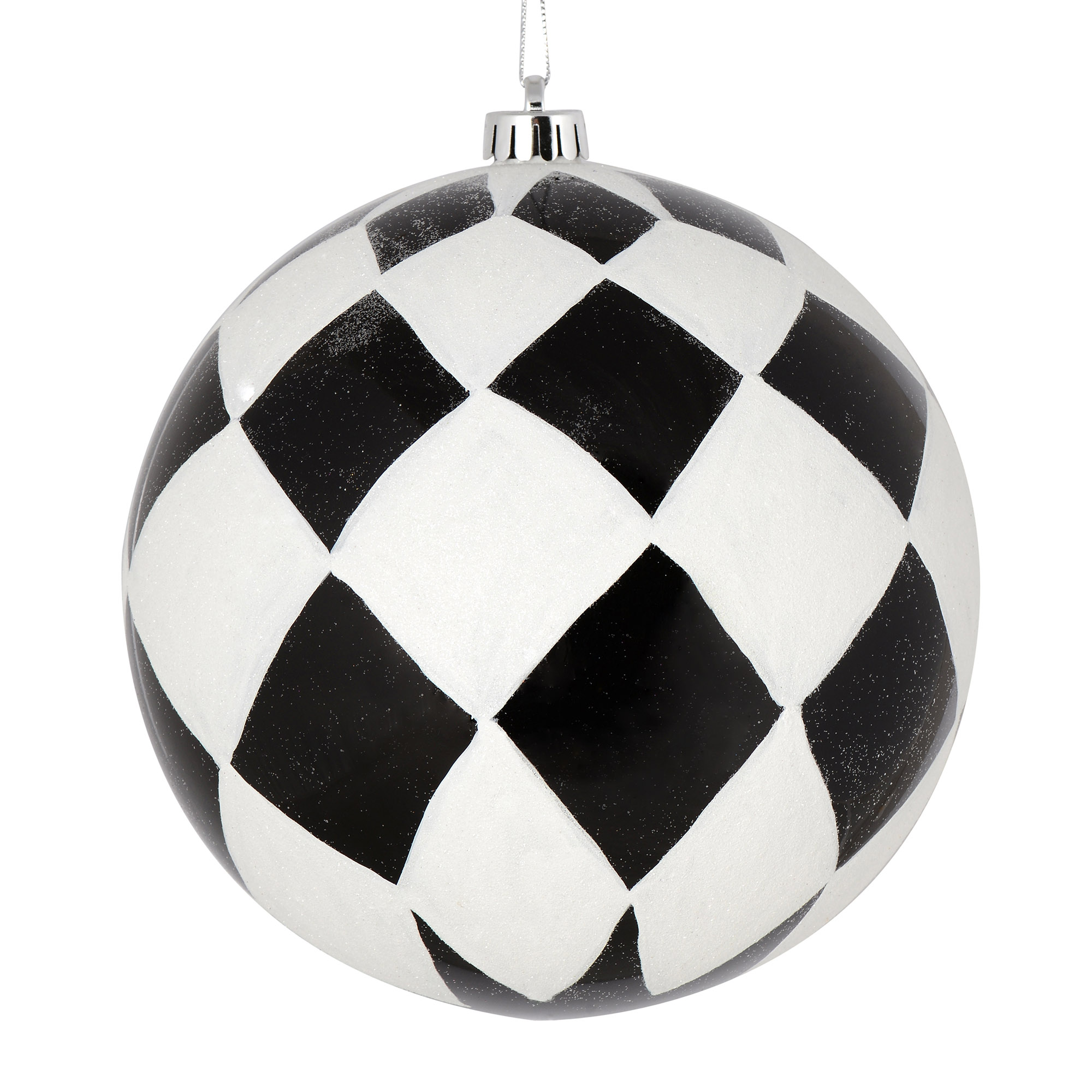 Vickerman N180617 3 -Pack Black Ball Standard Indoor Ornament set Shatterproof
