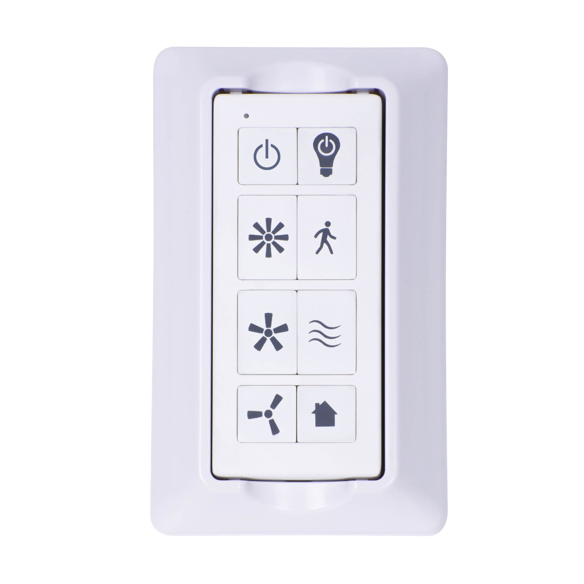Universal White Matte Plastic Ceiling Fan Remote Control Kit