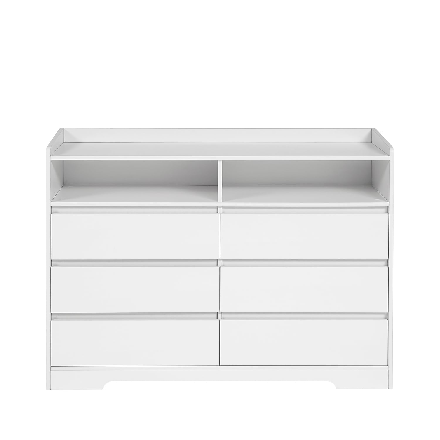 Bybafun YA4400011 White 6 -Drawer Standard chest