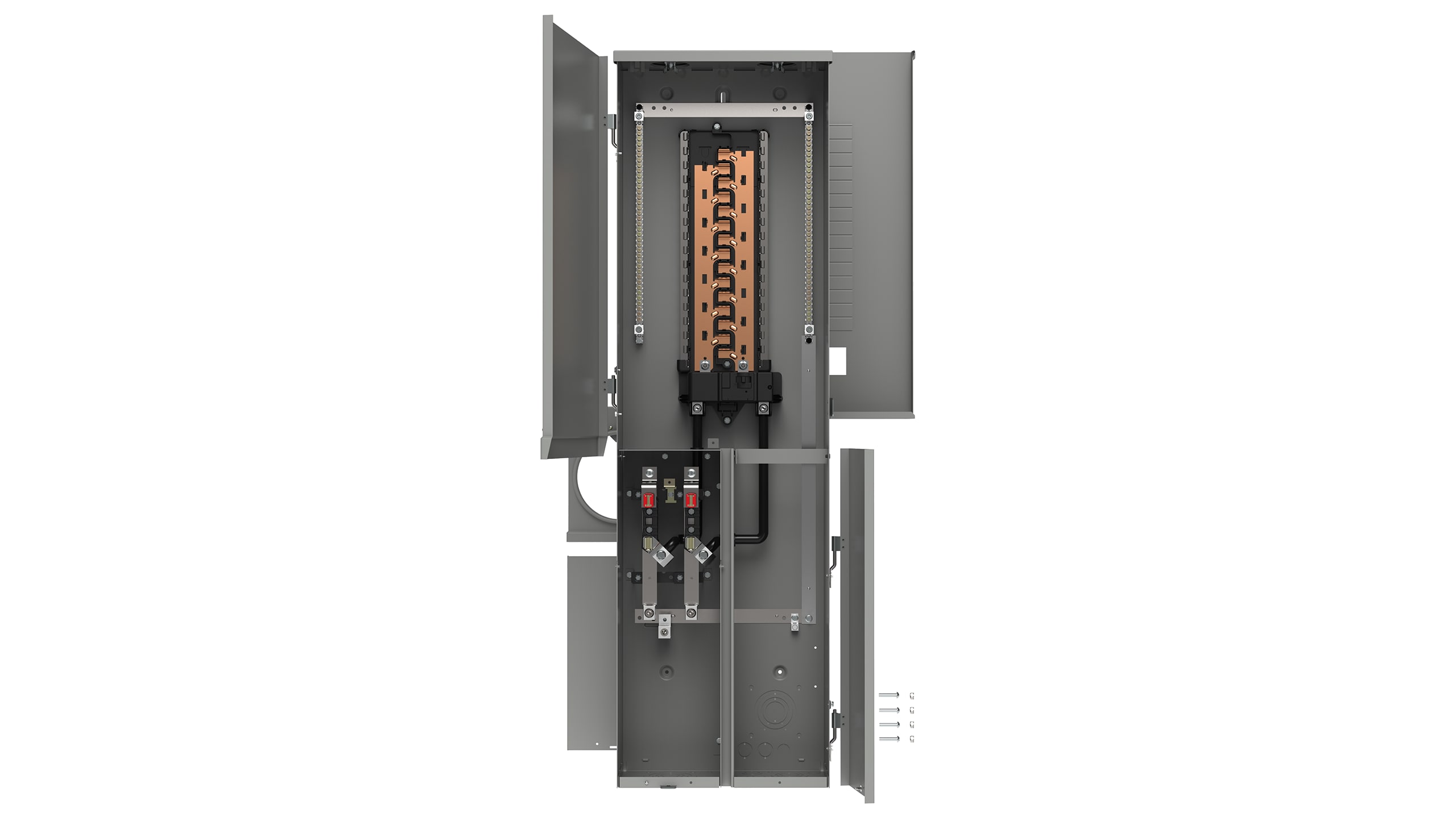 Siemens 200 -Amp 30 -Spaces 42 -Circuit Outdoor Main breaker meter combo Load Center #MC3042B1200SED