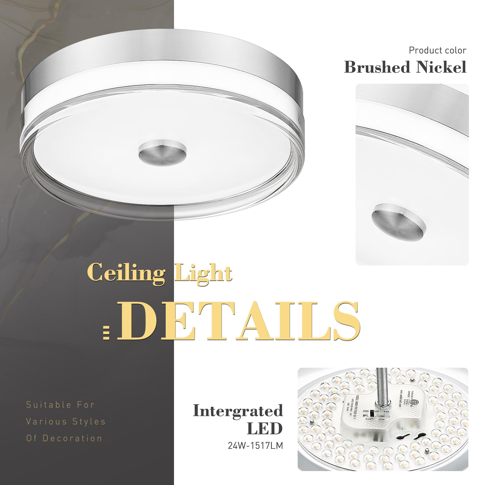 LTMATE LSZTH98F-LED BN flushmounts - View #3