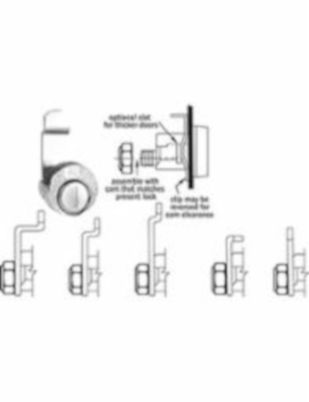 CompX 590118 Chrome Hardware Mailbox lock