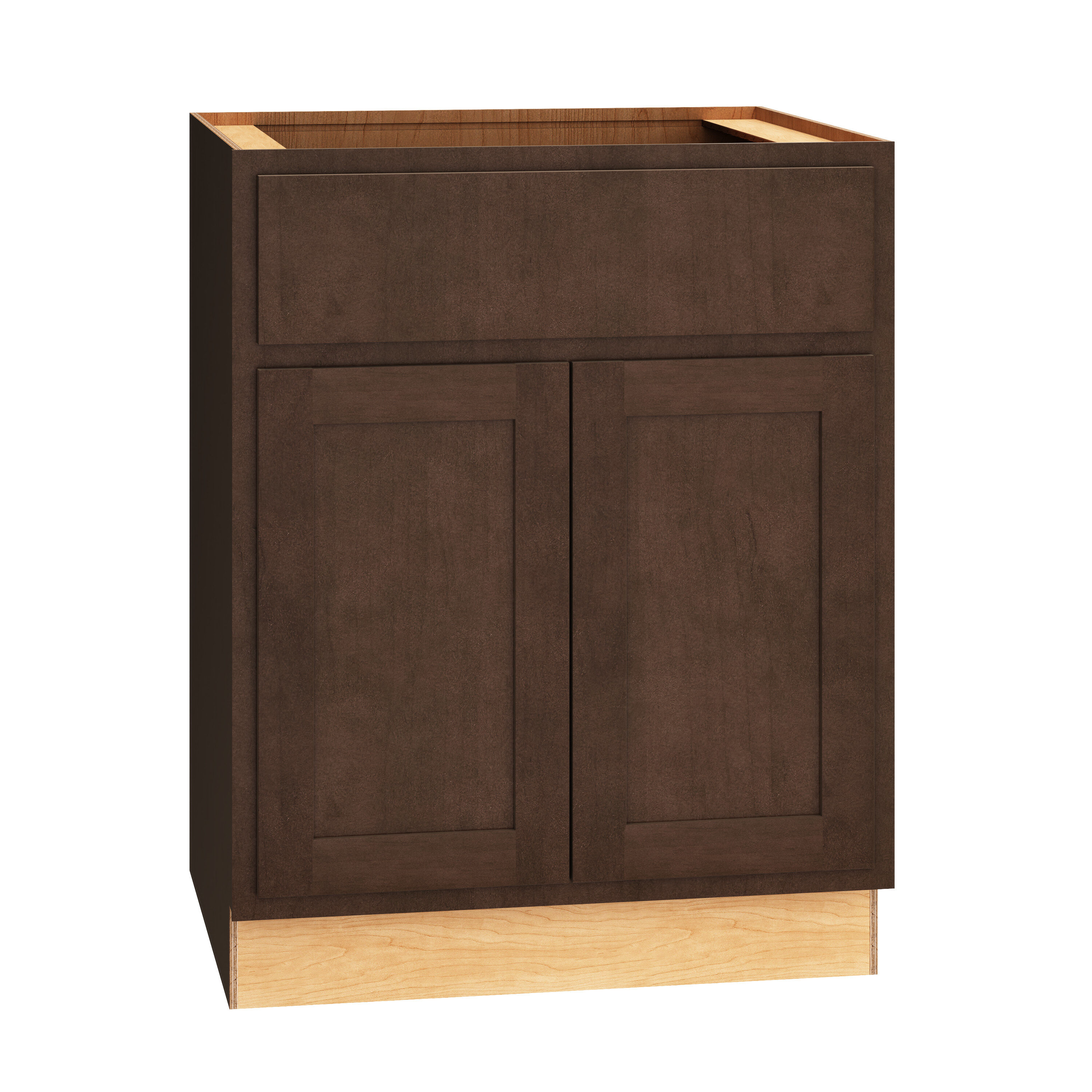 Diamond Express 320 B24 Jamestown 24-in W x 34.5-in H x 24-in D Thatch Partial Overlay Base Fully assembled Plywood Cabinet (Recessed Panel Shaker)