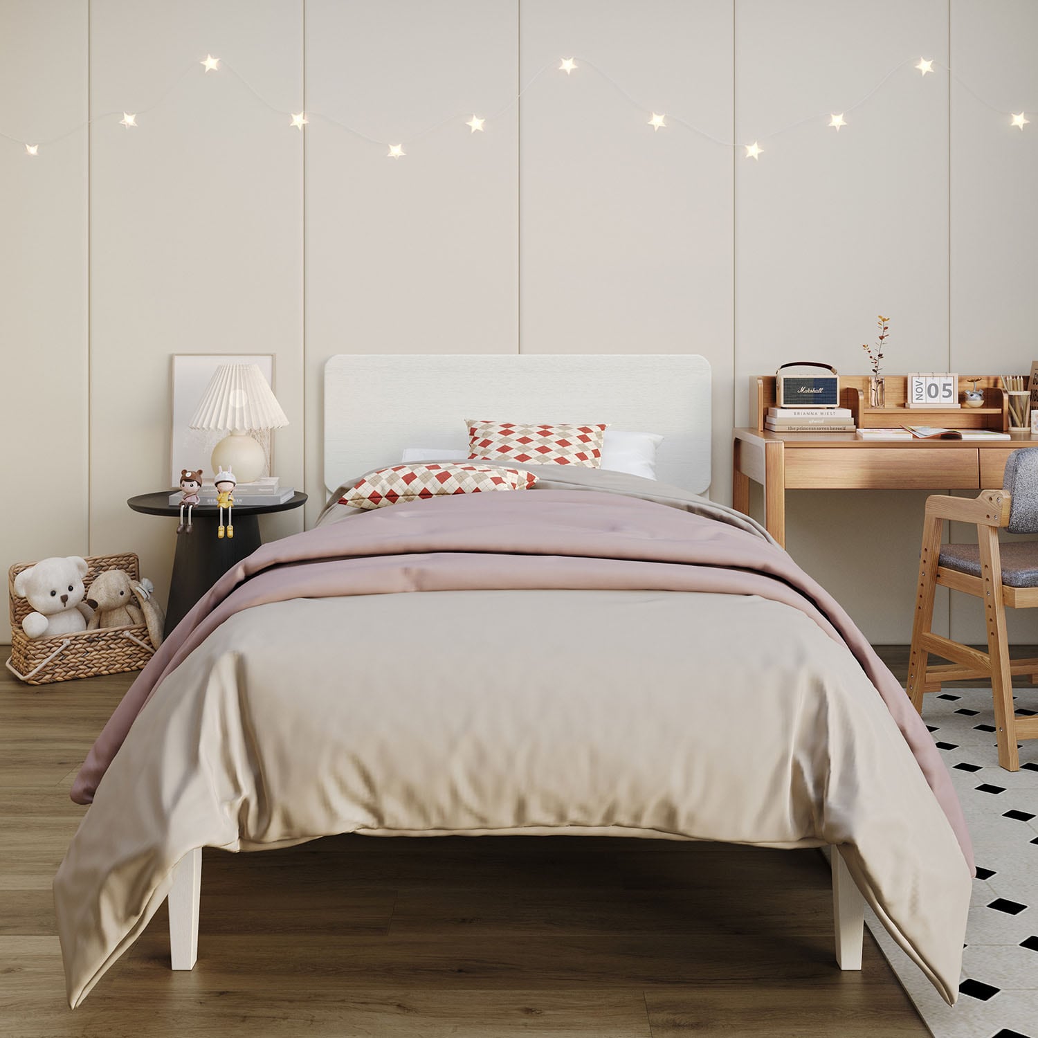 CasePiece C262TPL-WT-WD beds - View #2