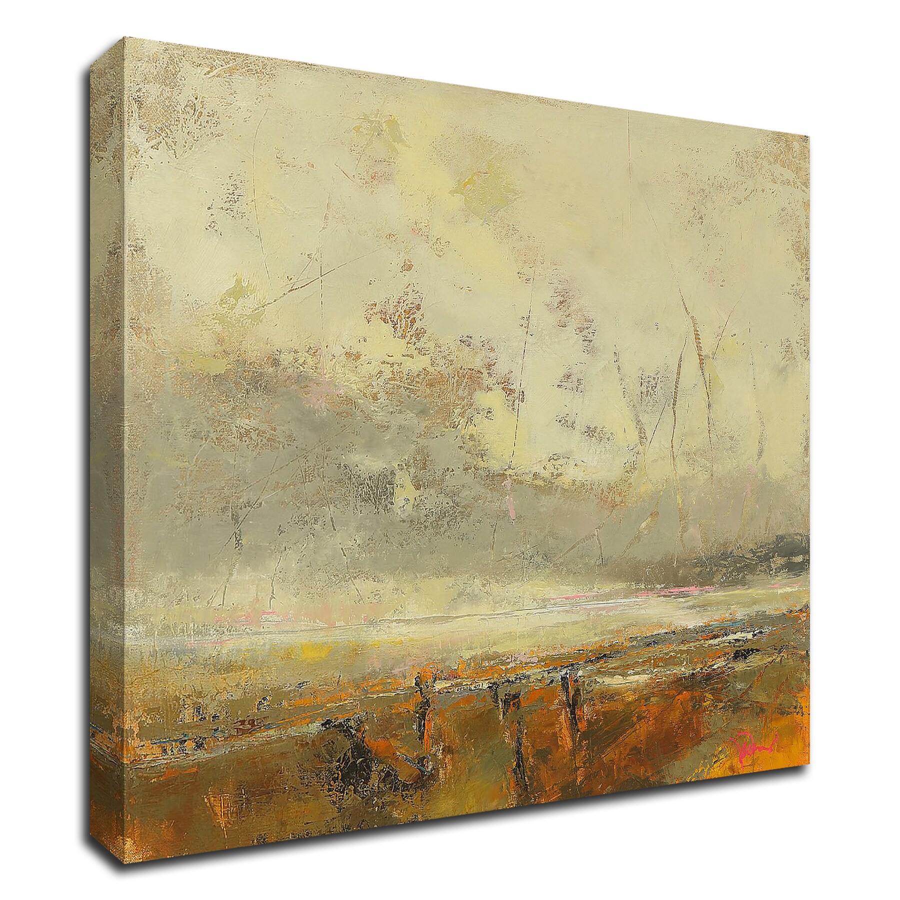 Tangletown Fine Art 30-in H x 30-in W Abstract Print on Canvas in the ...