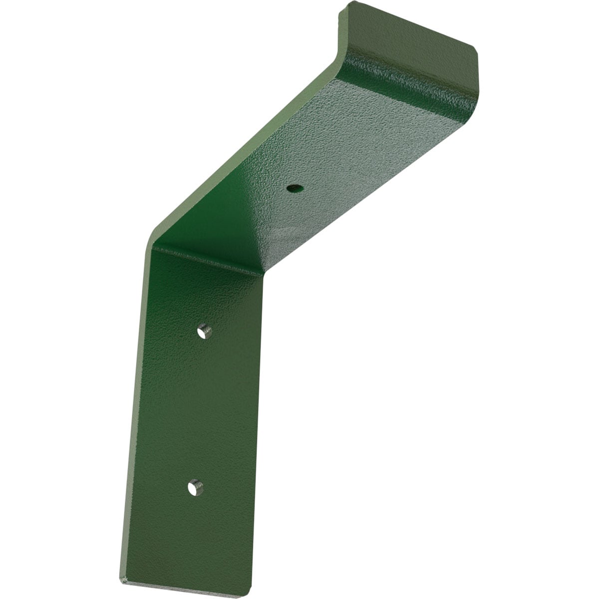 Ekena Millwork BKTM02X06X06TSHDG Steel Truss Shelf 6-in x 2-in x 6.25-in Green Steel Mounting bracket