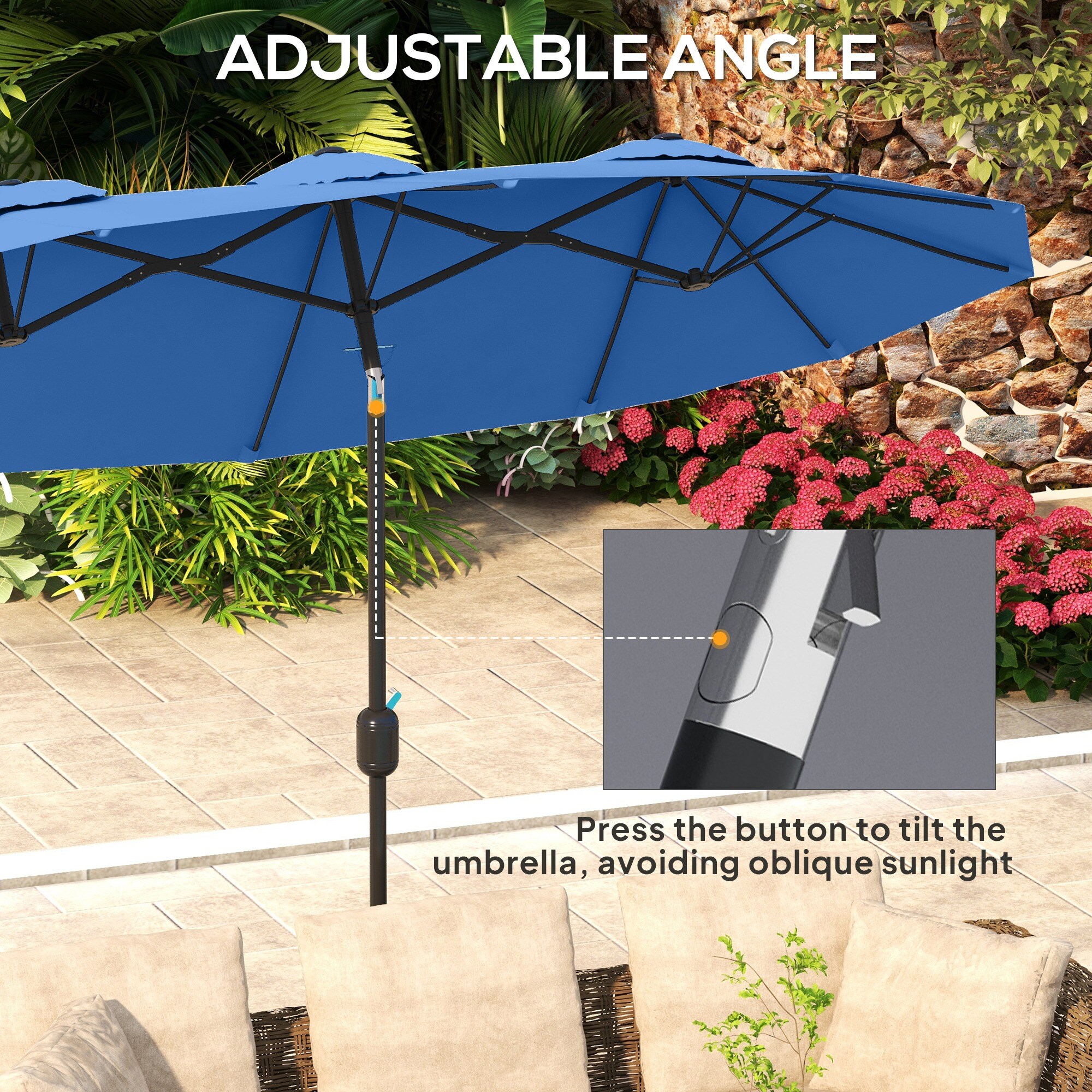 Outsunny 84D-217V00NU Umbrellas-2 - View #5