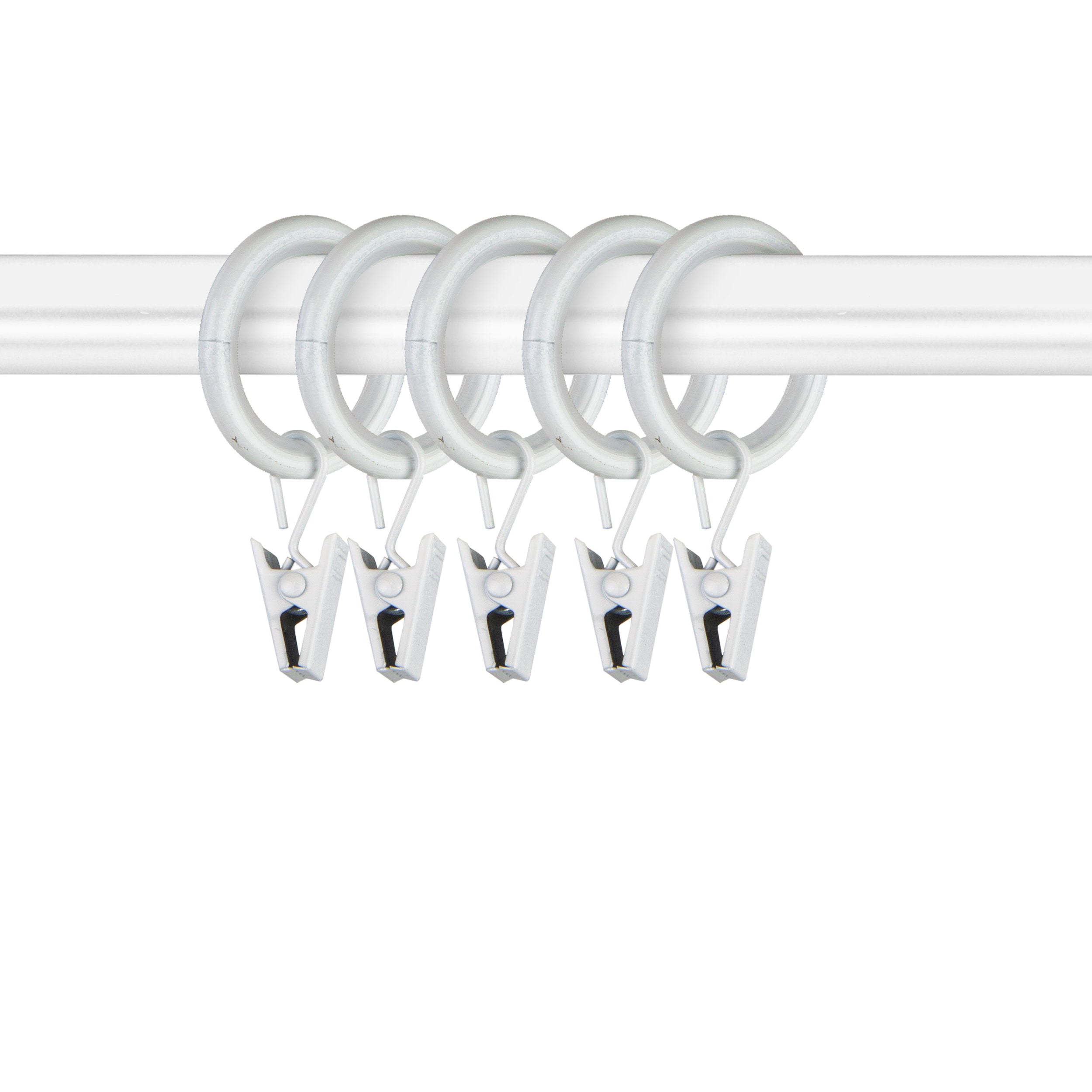 Amazon.com: 60 Pcs Metal Drapery Rings Curtain Ring and 60 Pcs Metal Curtain  Hook Pins Drapery Pins, 30 mm Internal Diameter Hanging Rings for Curtains  and Rods (White) : Home & Kitchen