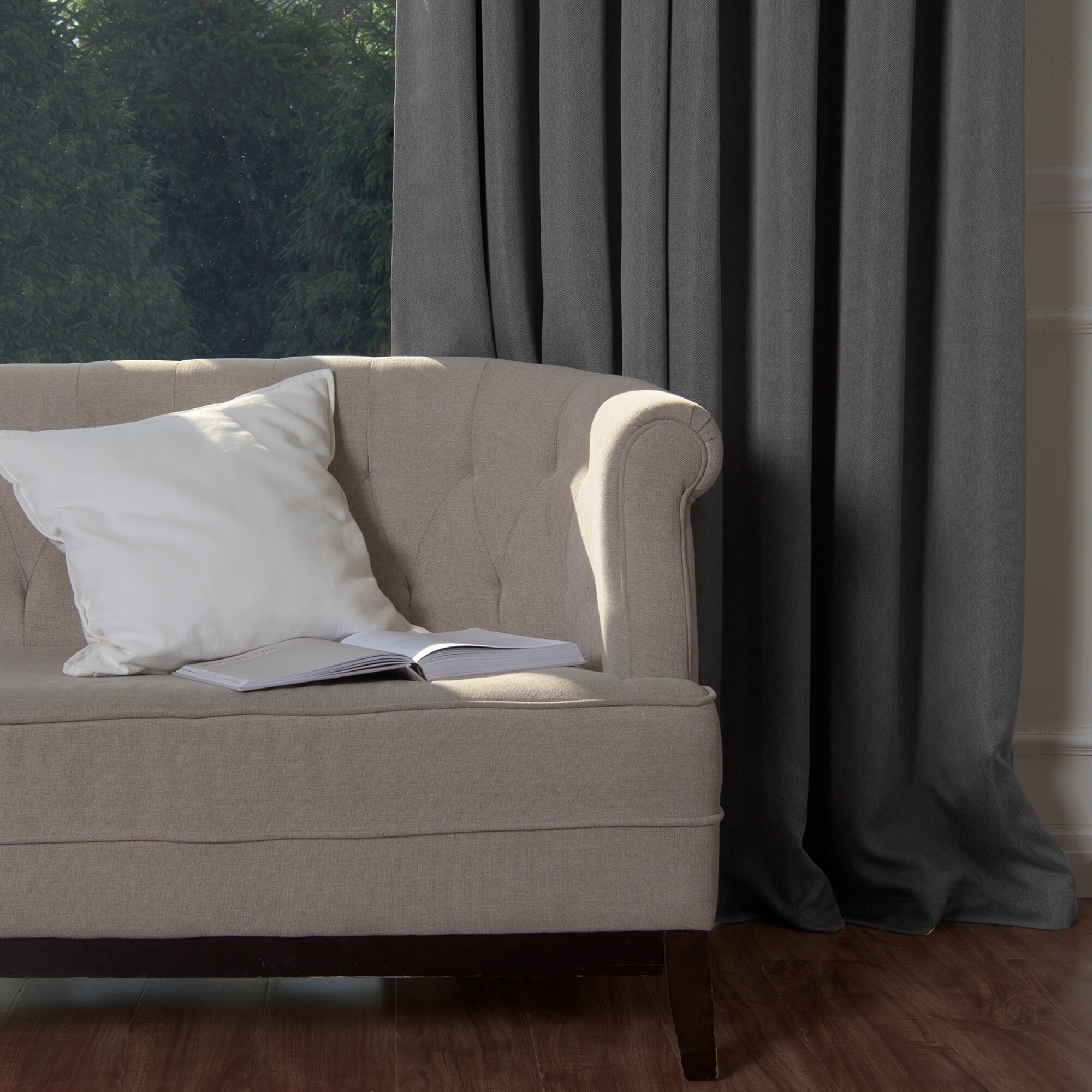 Best Home Fashion JC-05-GS-108-DK.GREY curtains - View #2