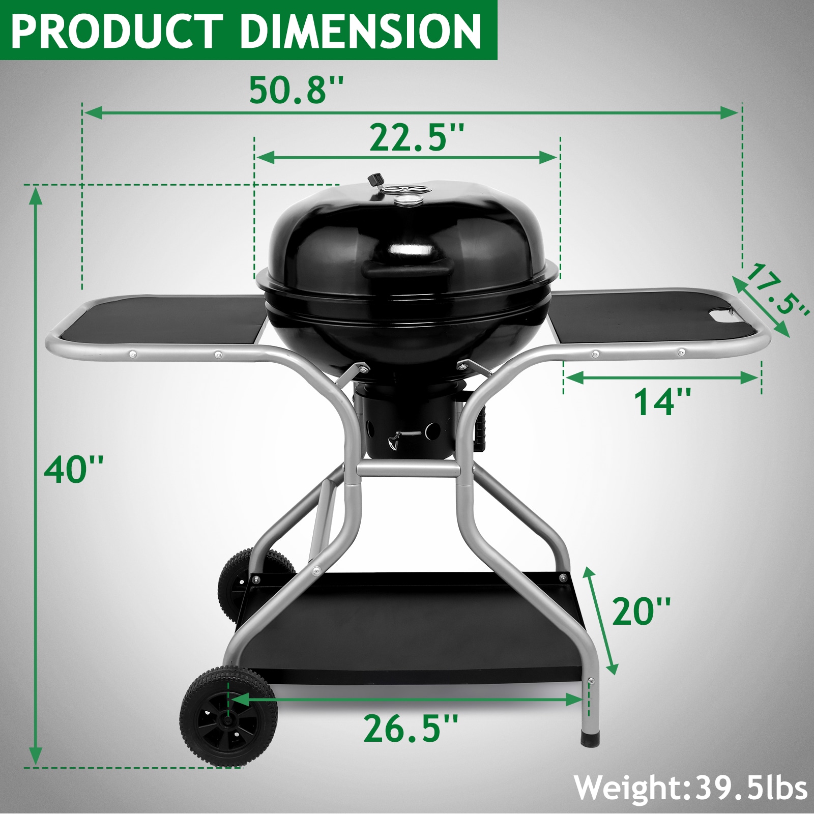 Winado LO1G57000850 Charcoal-Grills - View #2