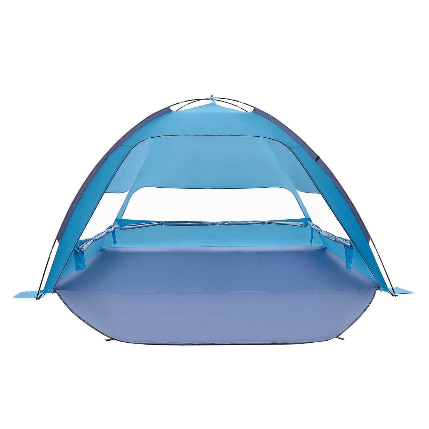 Angel Sar 6 Person Beach Tent Sun Shelter UPF 50+ Lightweight Easy Setup with Windproof Poles Sandbags and Carrying Bag for Outdoor Camping Fishing Picnic