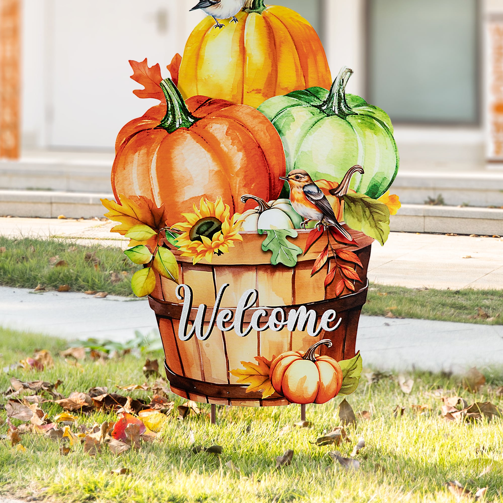 Glitzhome 2007601538 Outdoor-Thanksgiving-Decor - View #2