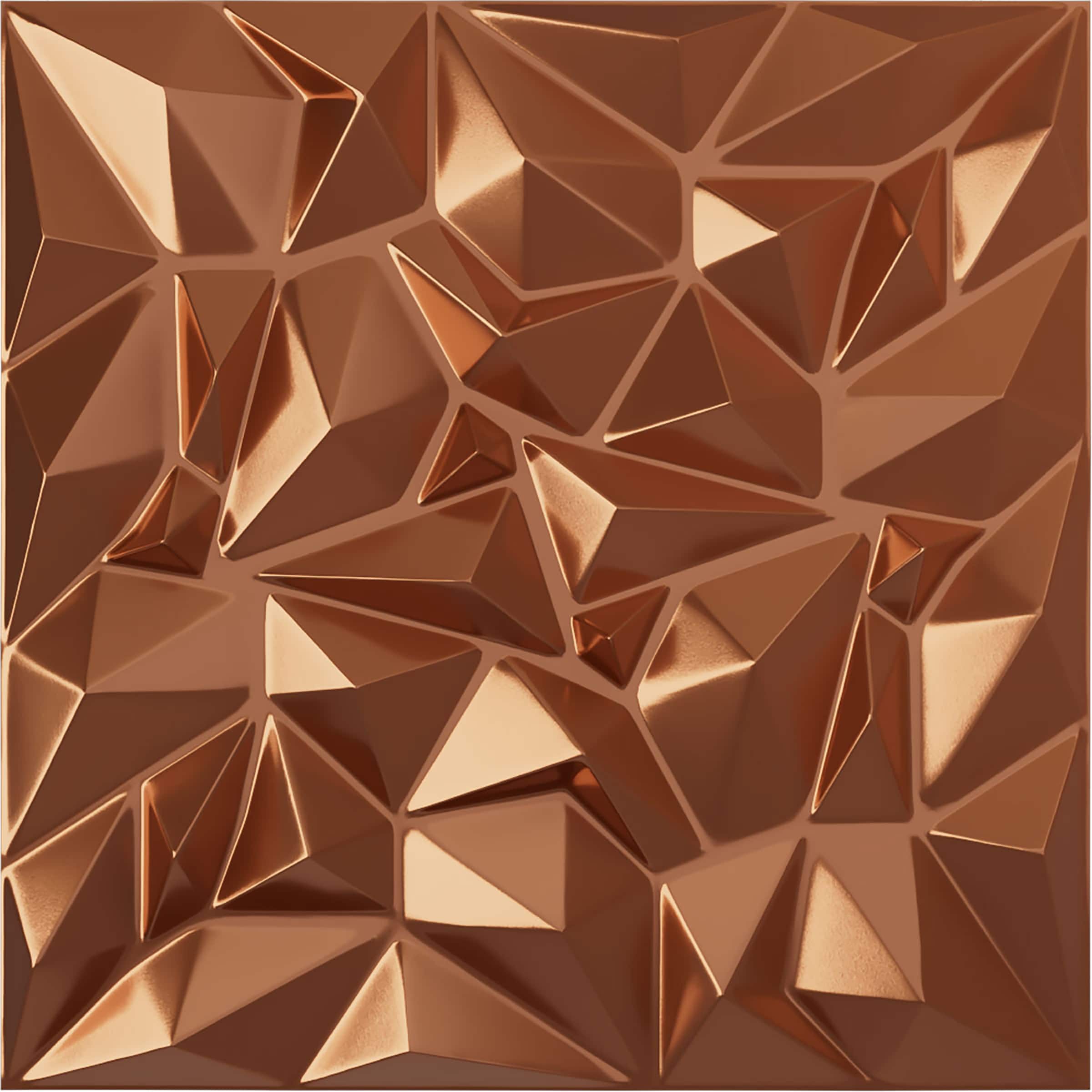 Ekena Millwork WP20X20LTBCO 19-5/8-in x 19-5/8-in Embossed Paintable/Stainable Copper PVC Abstract Wall Panel ( 2.67-sq ft )