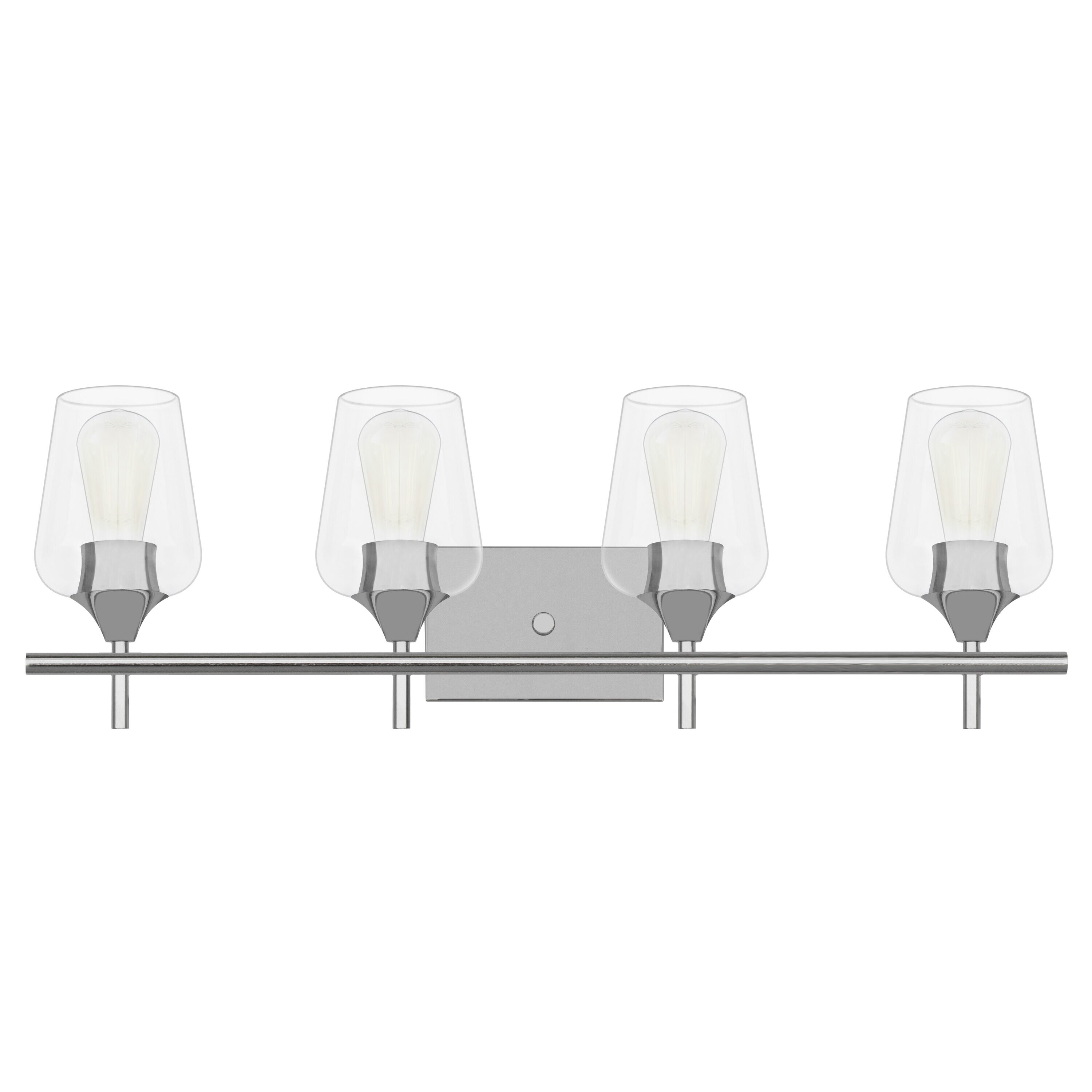 Whitfield Lighting VL304-4CH Fauna 29.1-in 4 -Light Chrome Transitional Vanity light