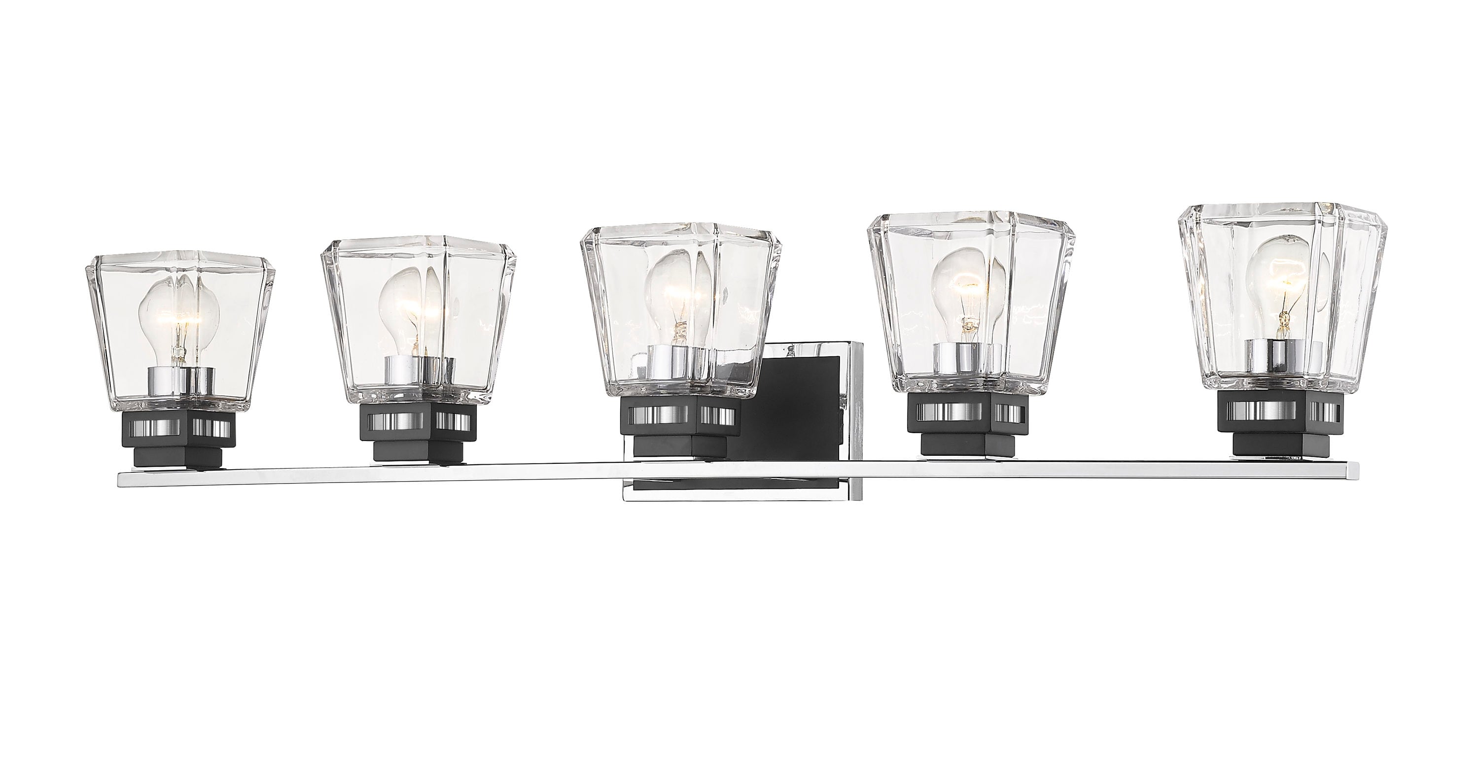 Z-Lite 474-5V-CH-MB Jackson 42.25-in 5 -Light Multiple finishes Multiple colors Transitional Vanity light