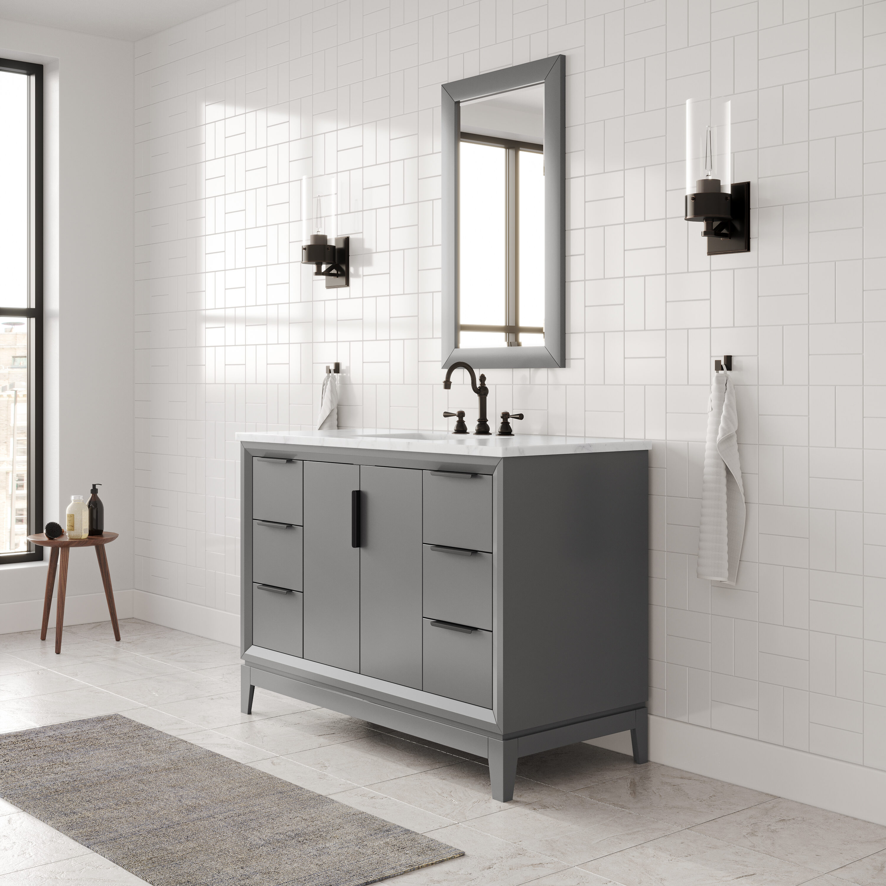Water Creation VEL048CWCG27 Bath-Vanity-Combo - View #6