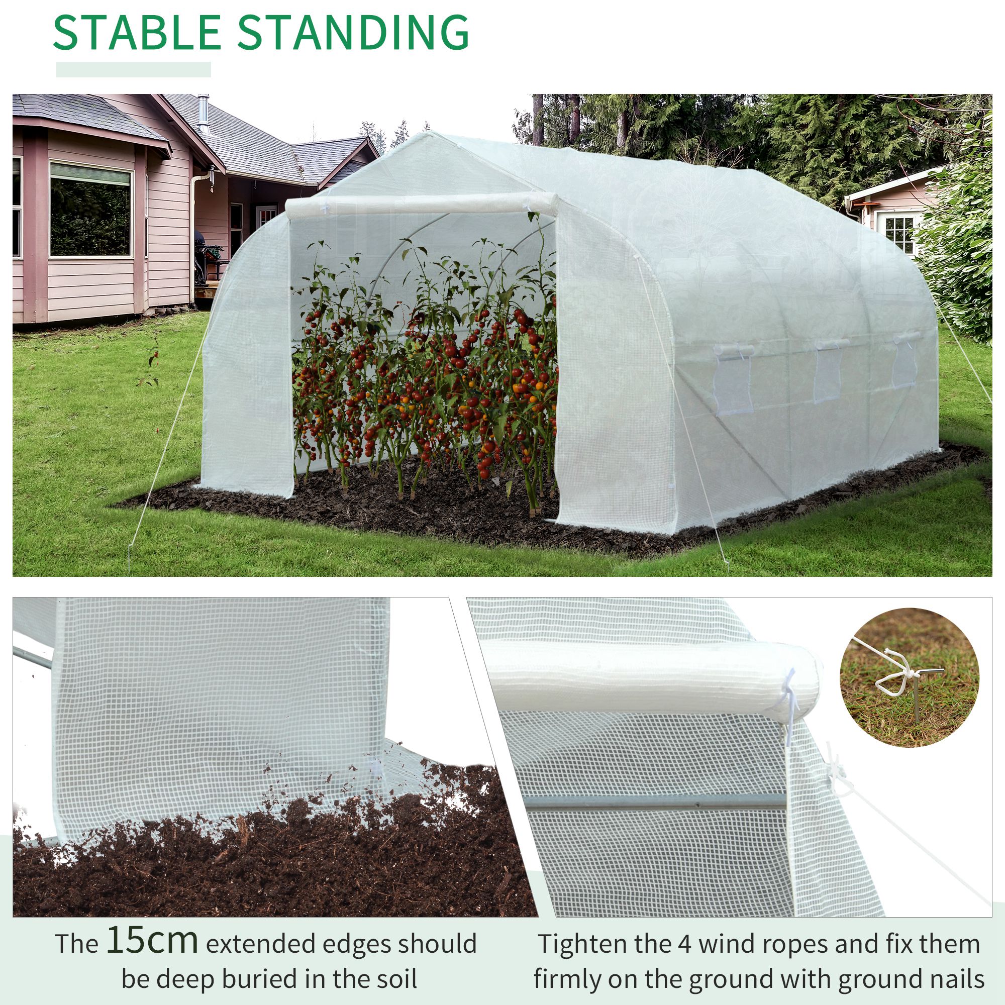Outsunny 845-068 greenhouses - View #7