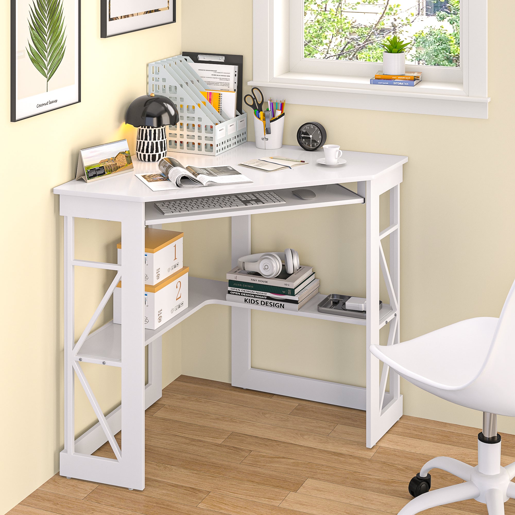 Vecelo LOE-XJM-CD03-WHE desks - View #2