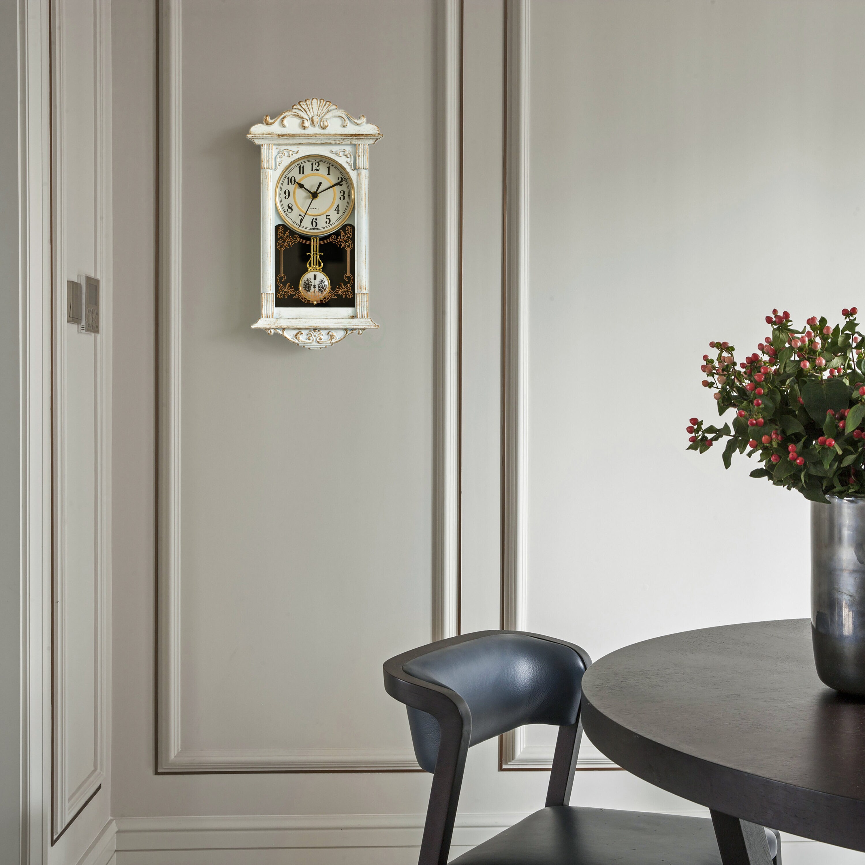 Clockswise QI004145.WT Indoor-Outdoor-Clocks - View #2