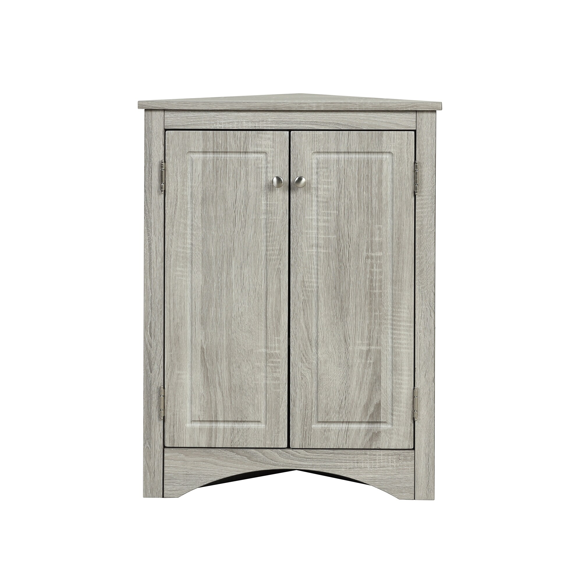 Siavonce FZ66962 17-in W x 32-in H MDF Oak Wall-mount Utility Storage Cabinet