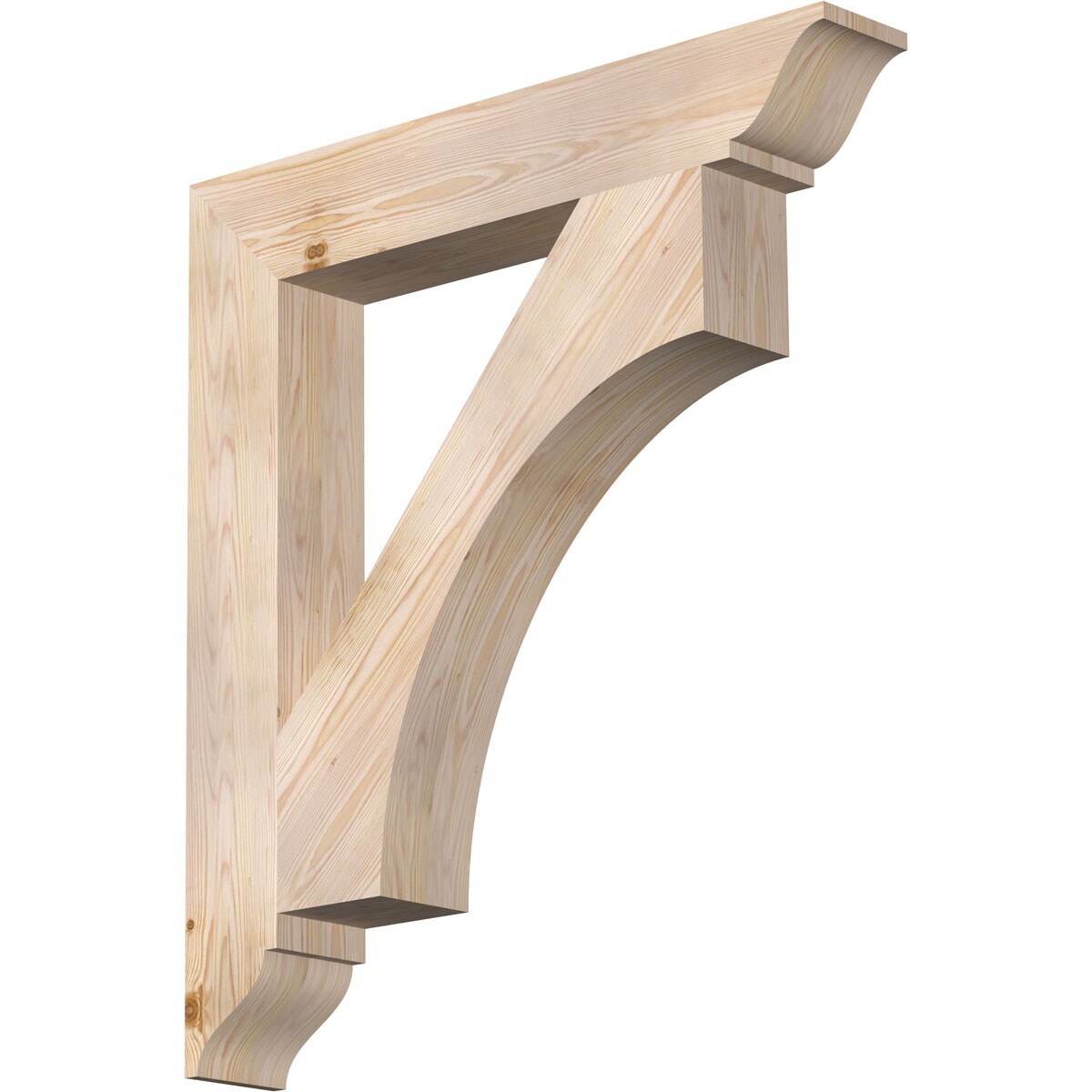Ekena Millwork BKT06X36X40WTL01SDF Westlake traditional smooth 5-1/2-in x 36-in x 40-in Douglas fir Brown Wood Standard bracket