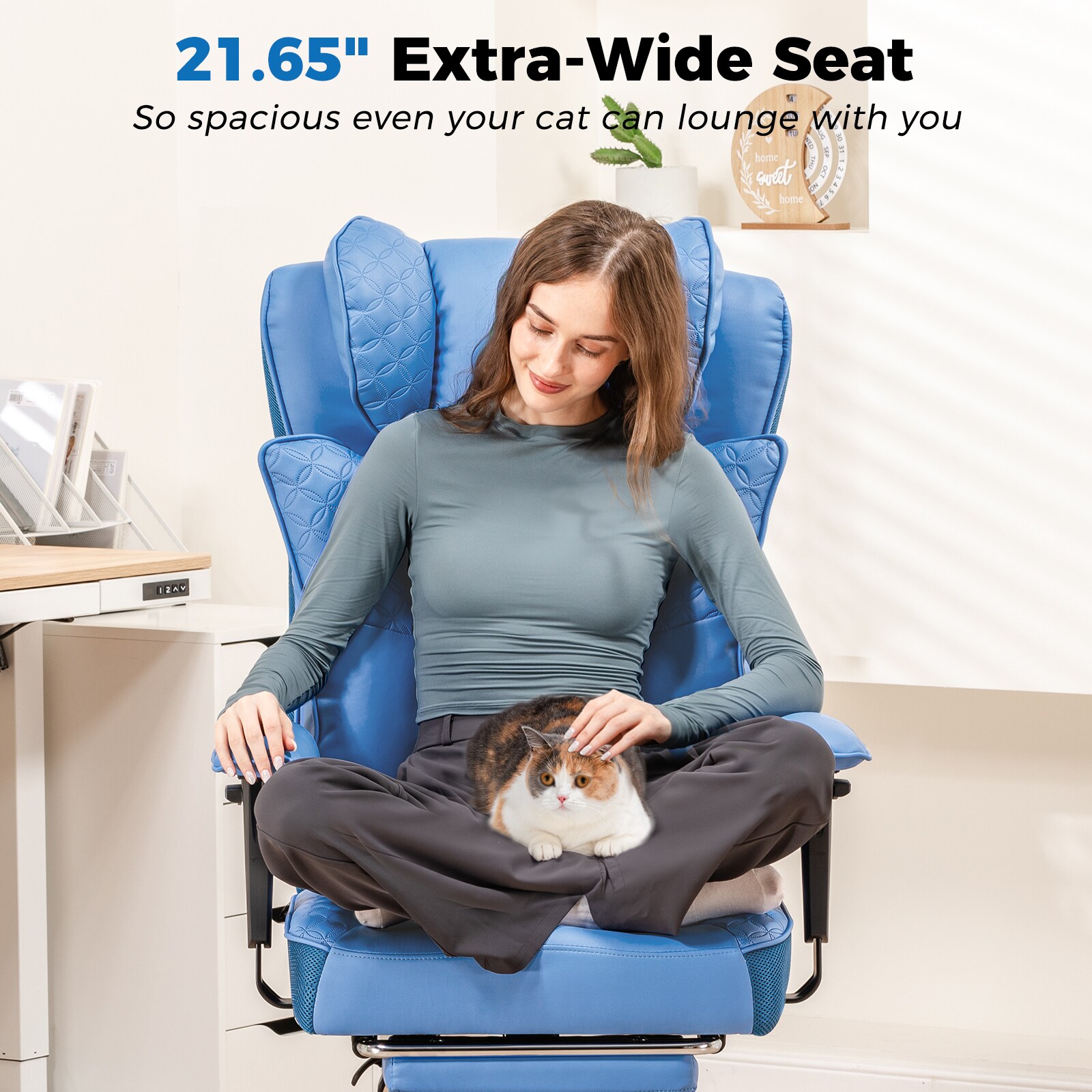 GTPLAYER LOWE'S-CH610-BLUE Office-Chairs - View #10