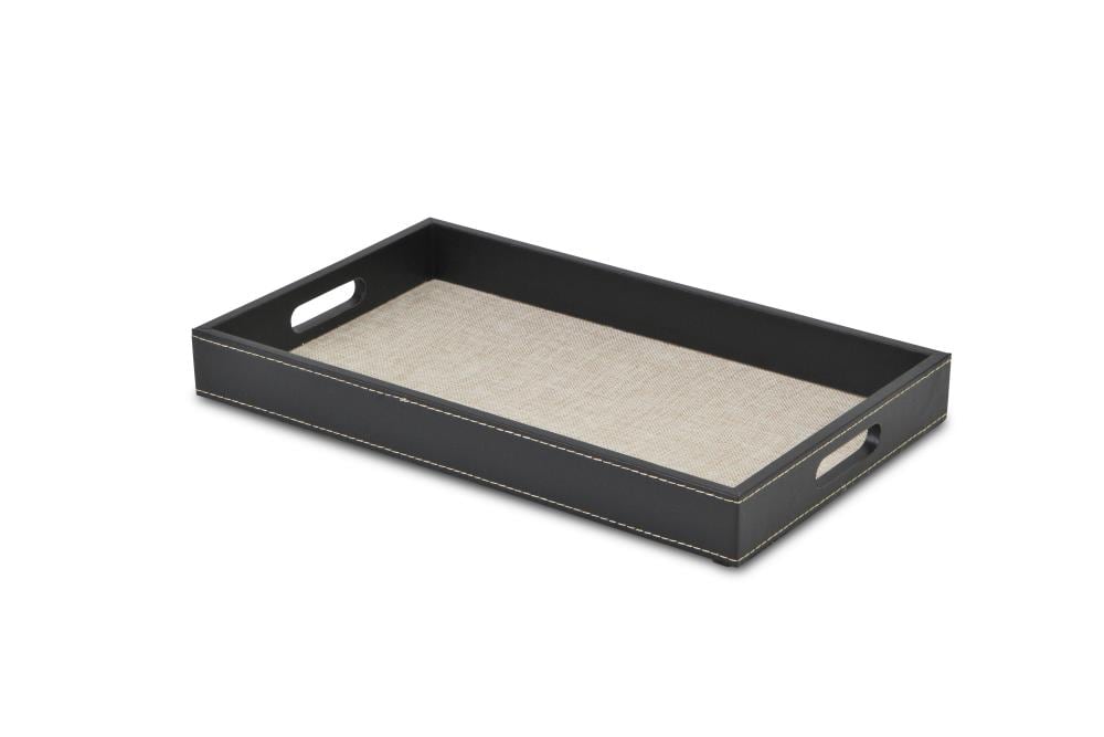 Cheung's FP-3264C 9.5-in x 15.75-in Black Rectangle Serving Tray