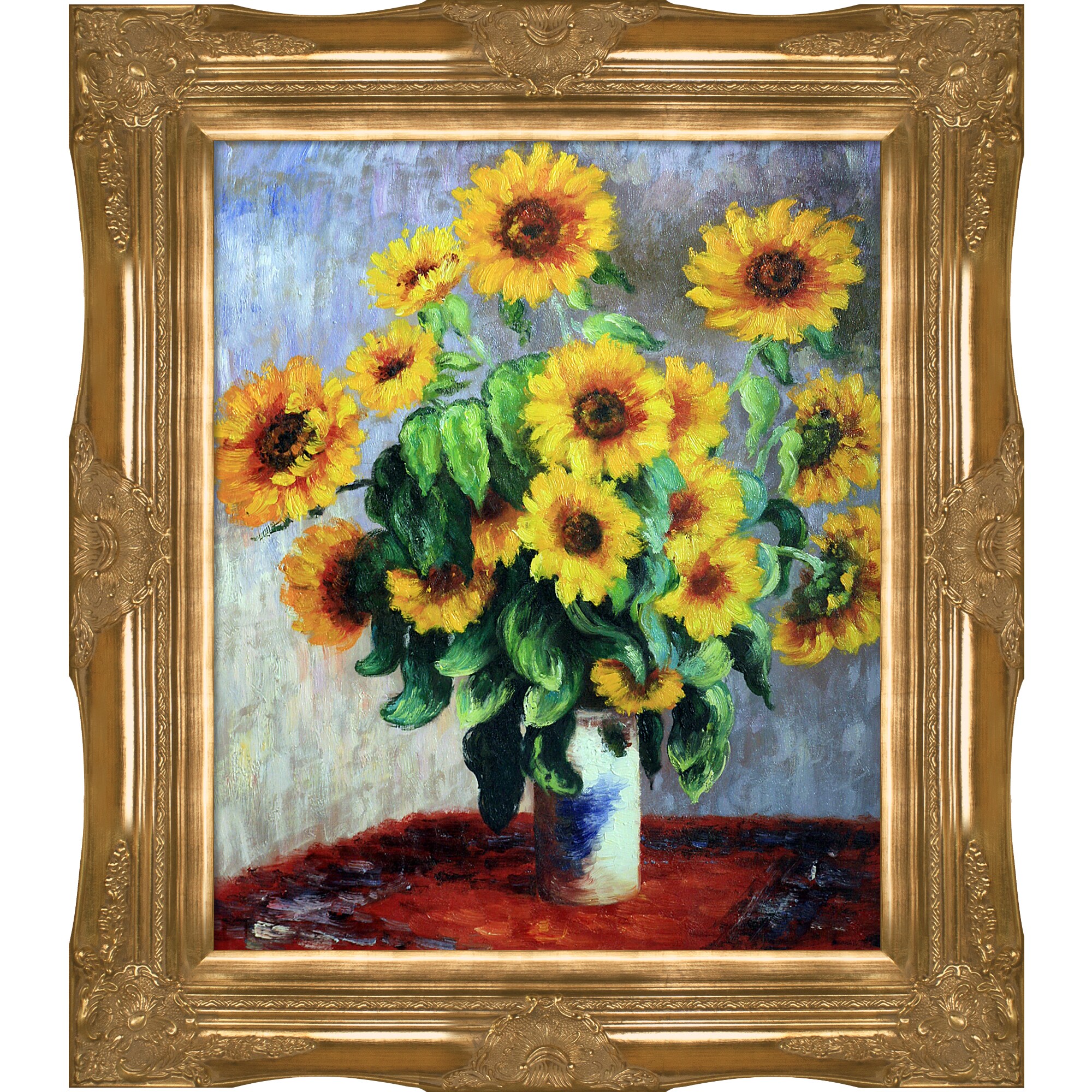monet sunflowers painting