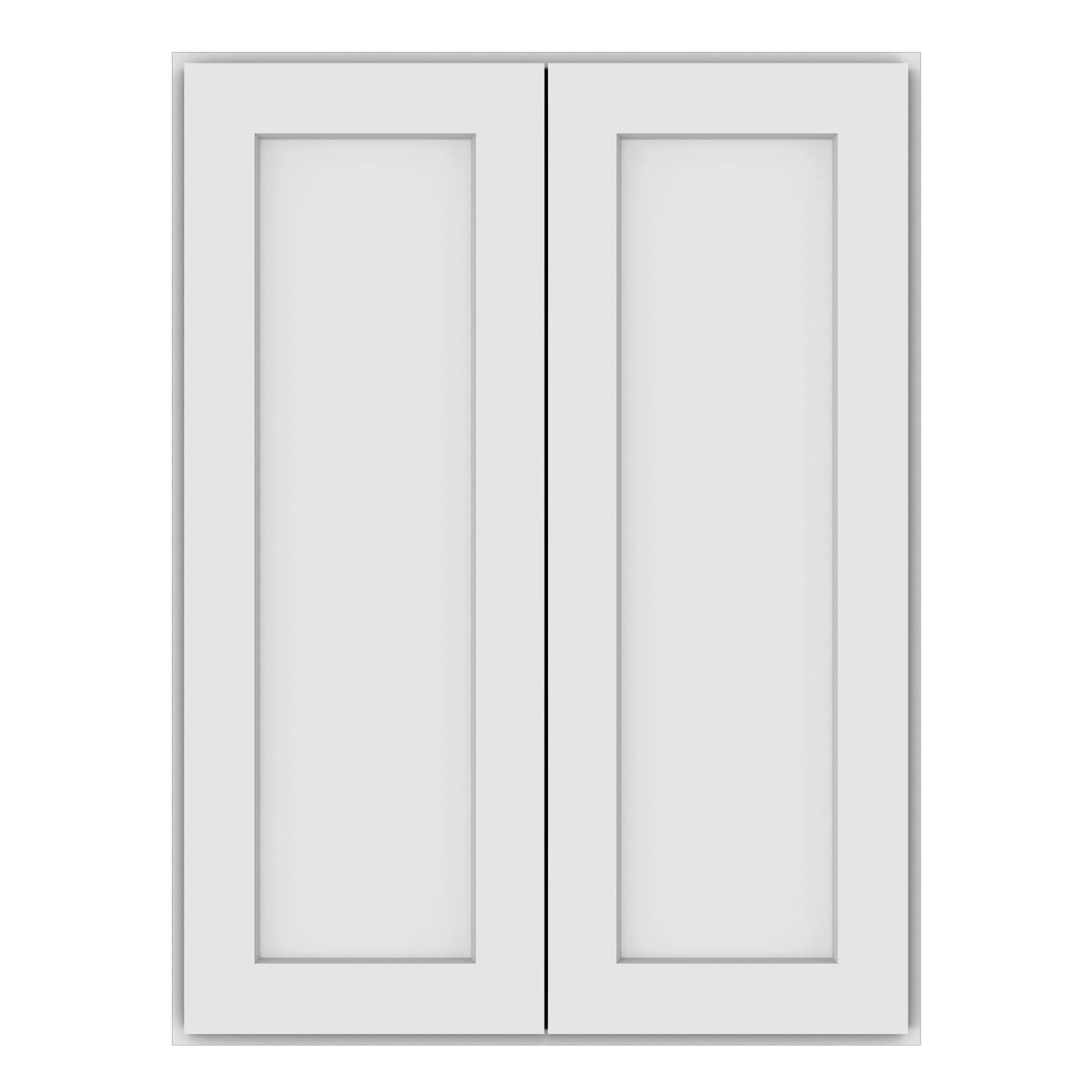 HomLux 27-in W x 36-in H x 12-in D Shaker Dove Painted Wall Ready to Assemble (RTA) Plywood Cabinet Recessed Panel Shaker