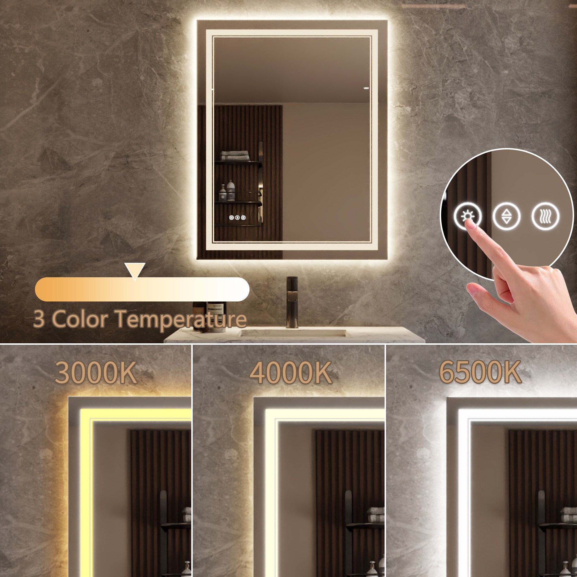 Bayfeve BFXB-7S3240-MIR Framed-Bath-Mirrors - View #10