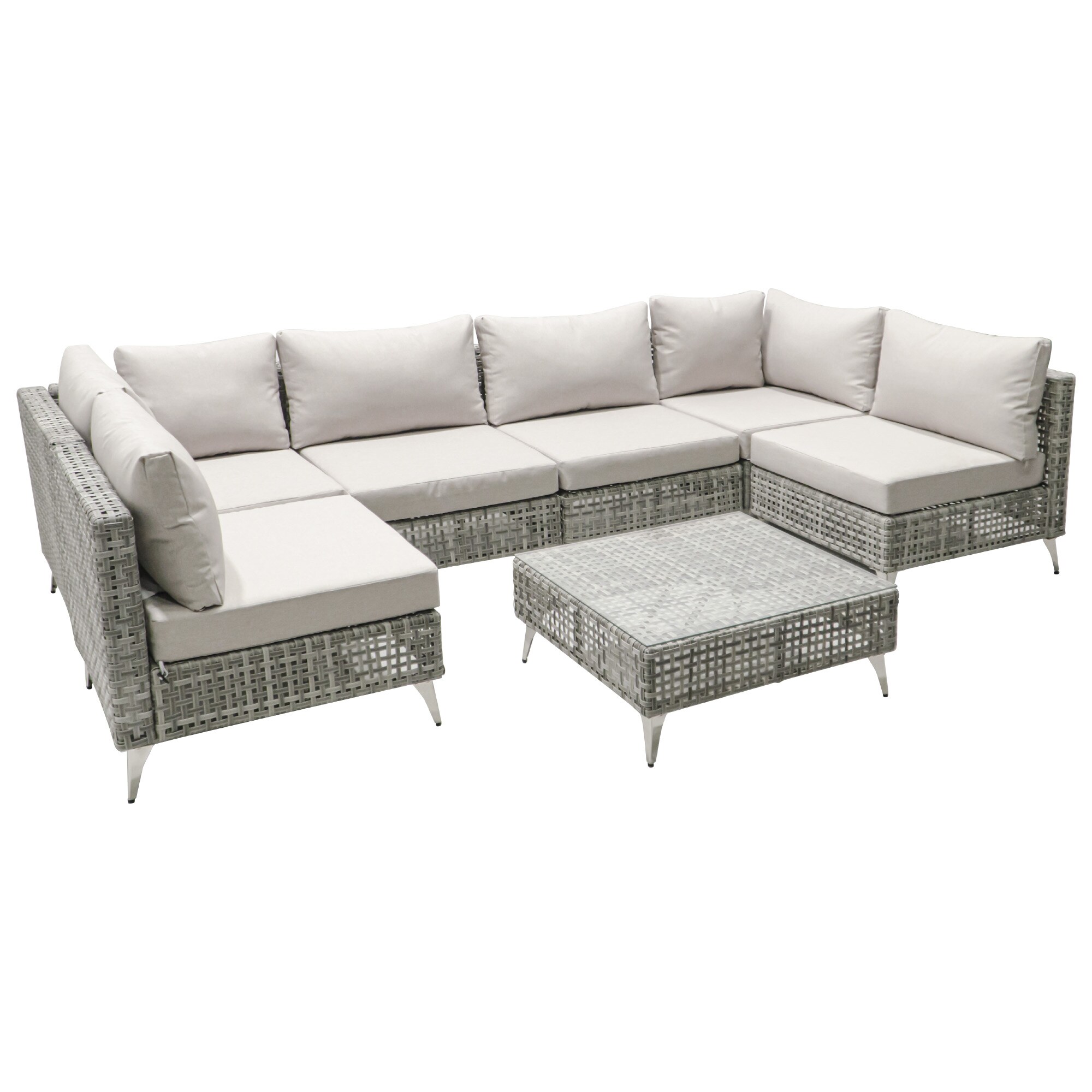 SINOFURN SYB260073GY Patio-Sofas-Daybeds - View #6