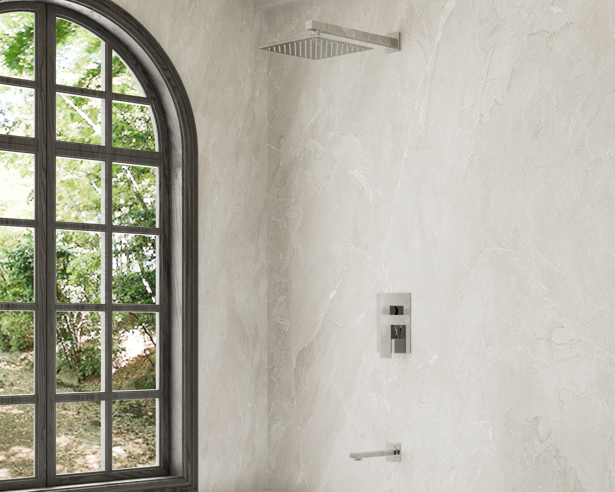 CRANACH C03.CR02.CP Showerhead-Bar-Panels - View #5