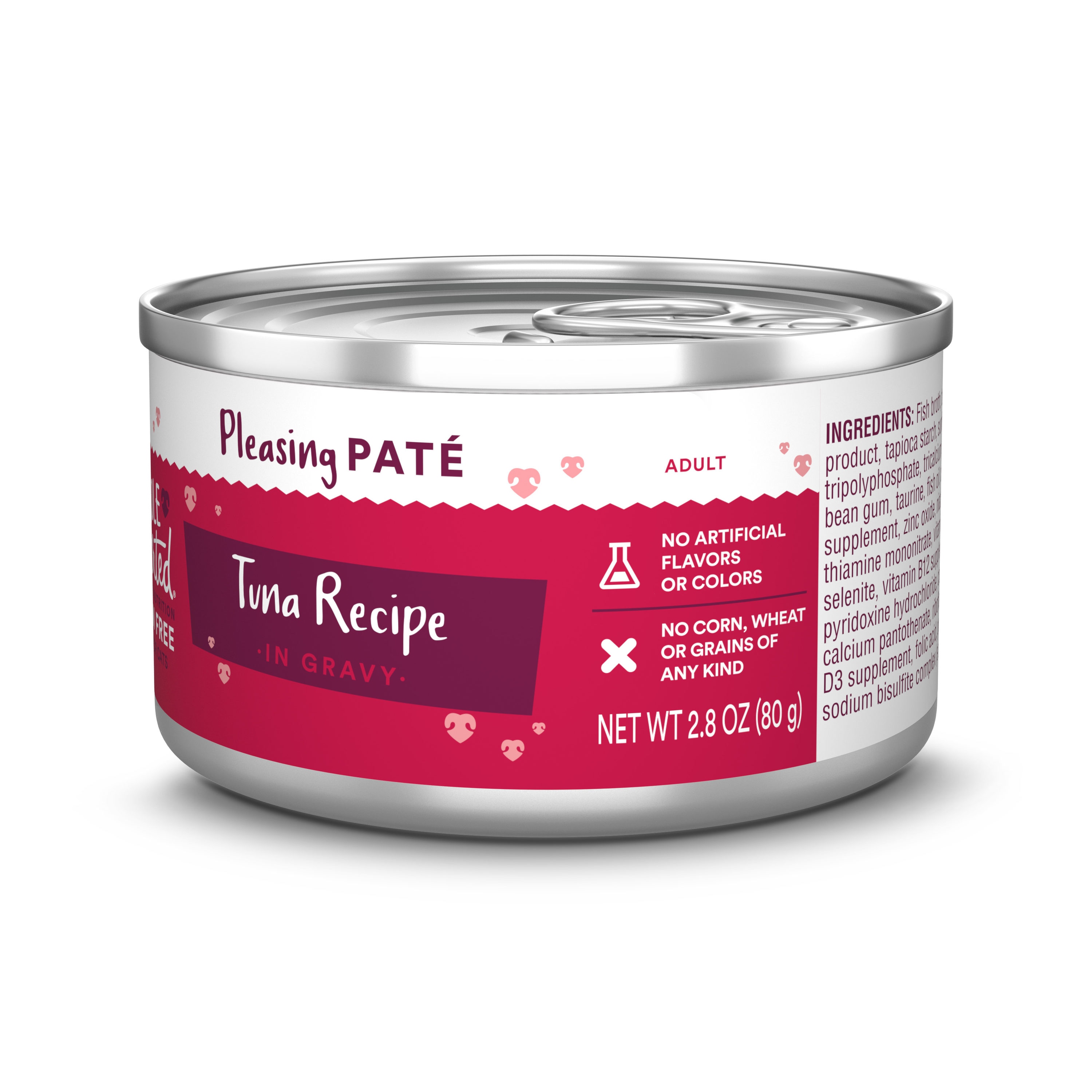 WholeHearted Grain Free Tuna Recipe Pate Adult Wet Cat Food All