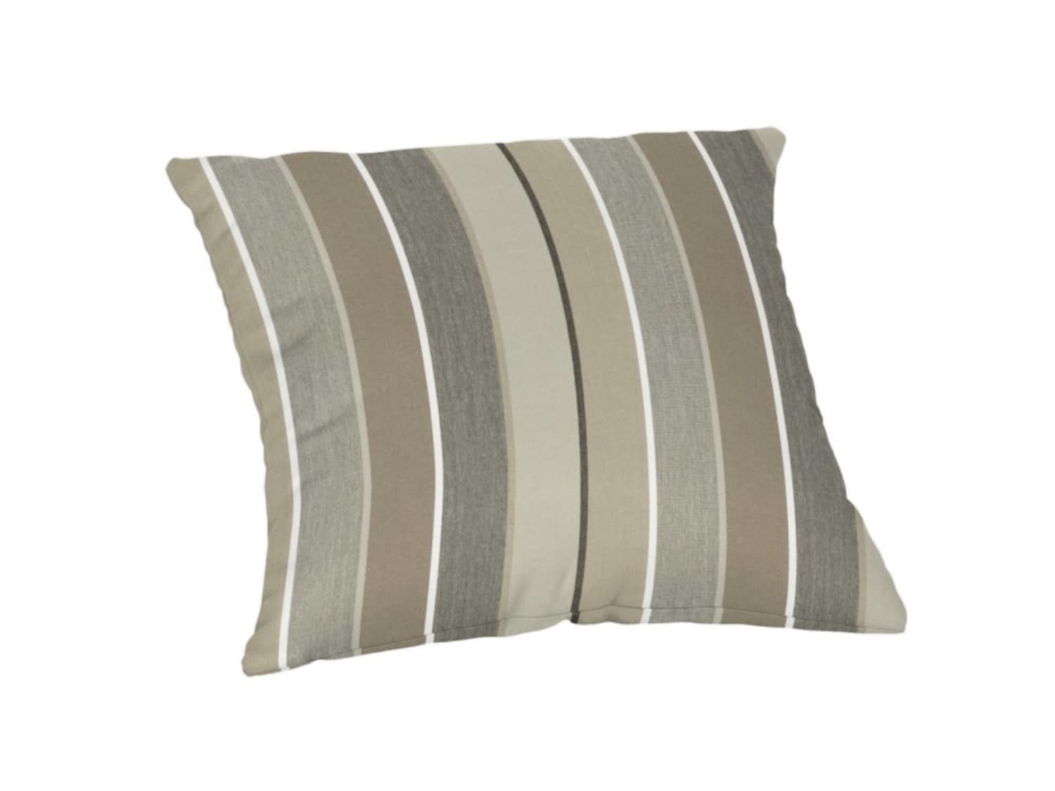 Sunbrella DS2820-SB469 Pillows Striped Gray Square Throw Pillow