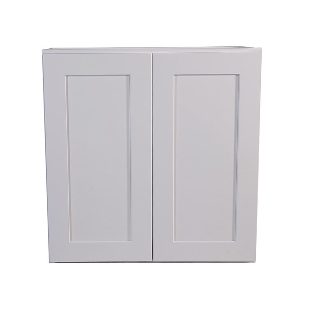 Design House 561746 Brookings 30-in W x 30-in H x 12-in D White Maple Wall Ready to assemble Plywood Cabinet (Recessed Panel Shaker)