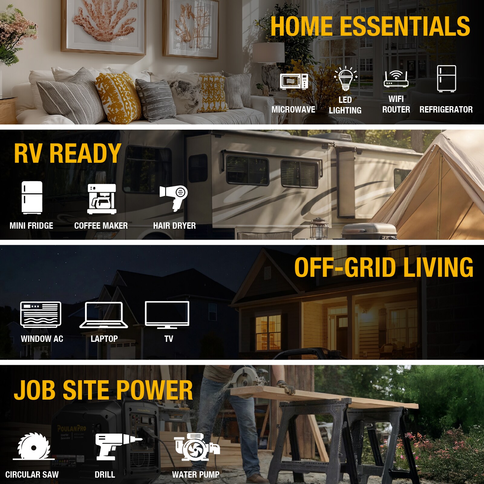 Poulan Pro PP4100I Inverter-Generators - View #7