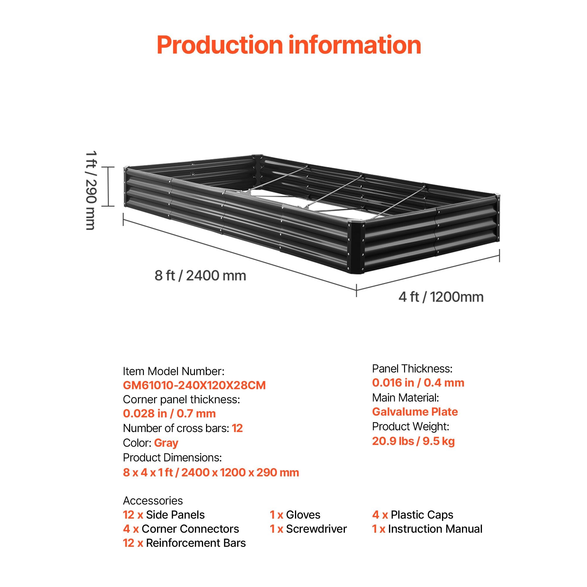 CJGQ DOBACJ-D01027R3LB8 Raised-Garden-Beds - View #7