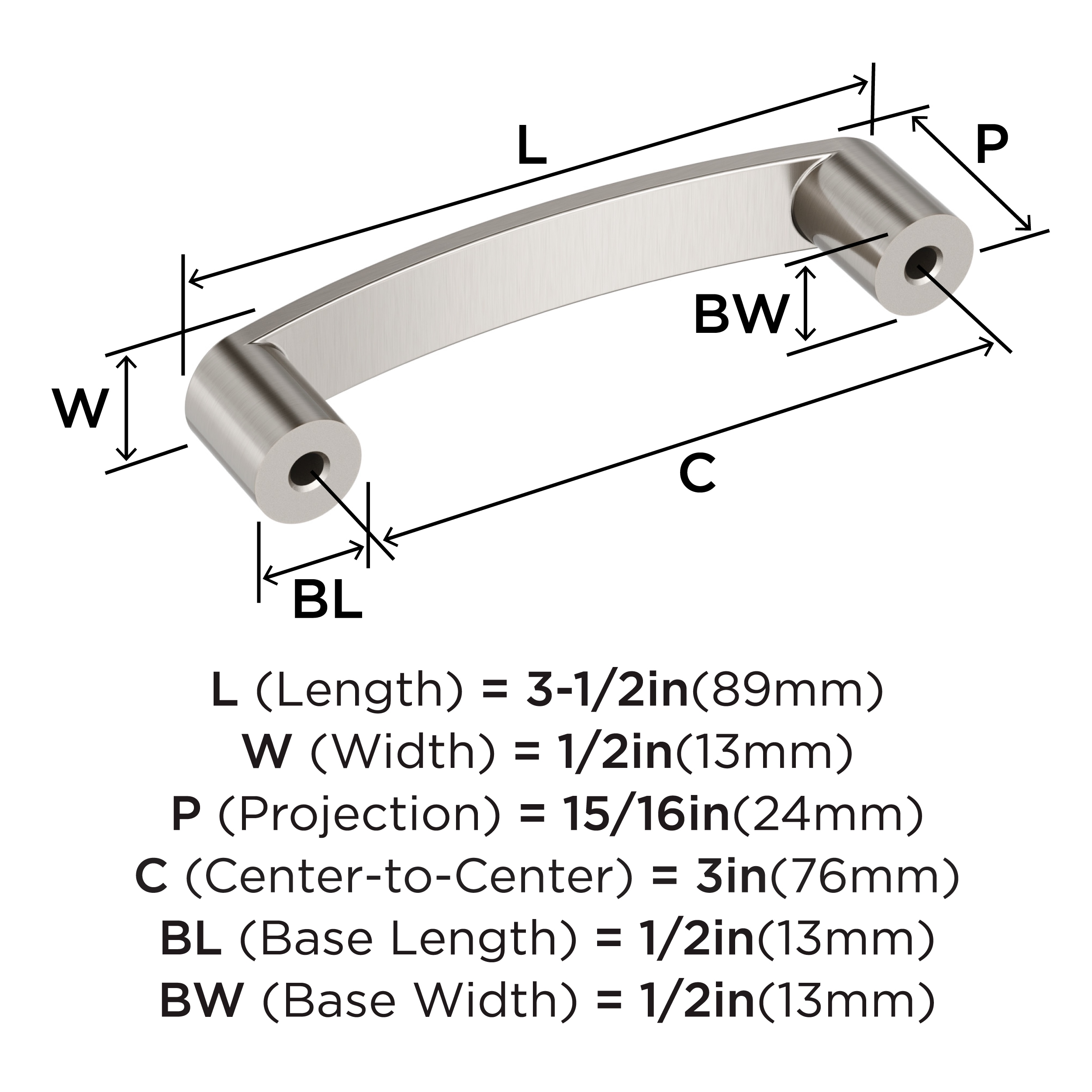 Amerock 25VMP36898G10 Cabinet-Pulls - View #3